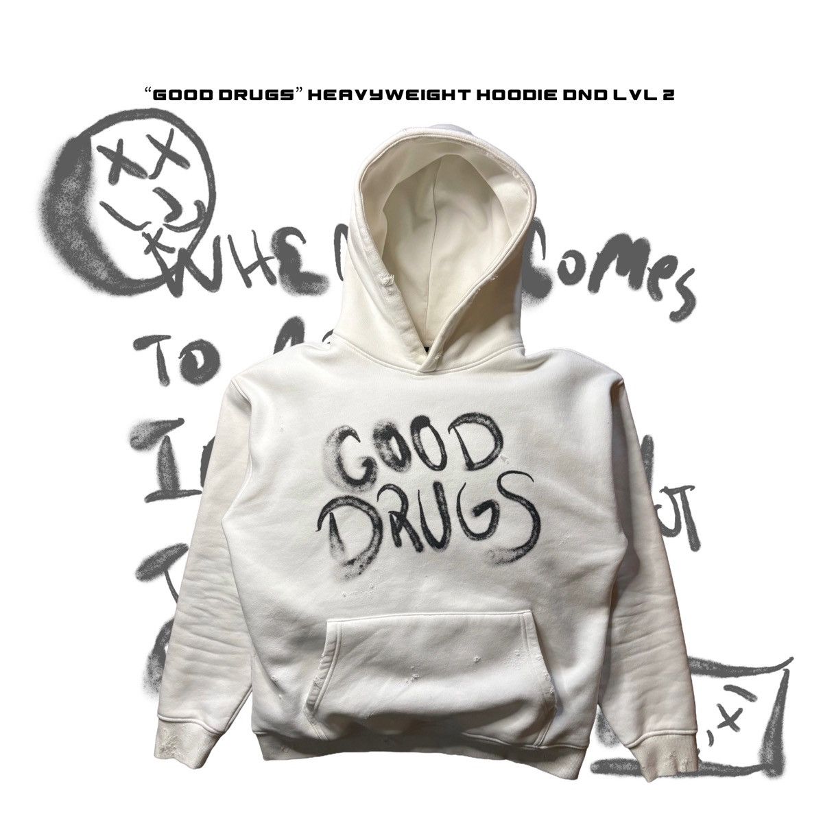 Other Good Drugs 20 Oz. “Heavyweight” Hoodie DND LVL 2 Size US M / EU 48-50 / 2 - 1 Thumbnail
