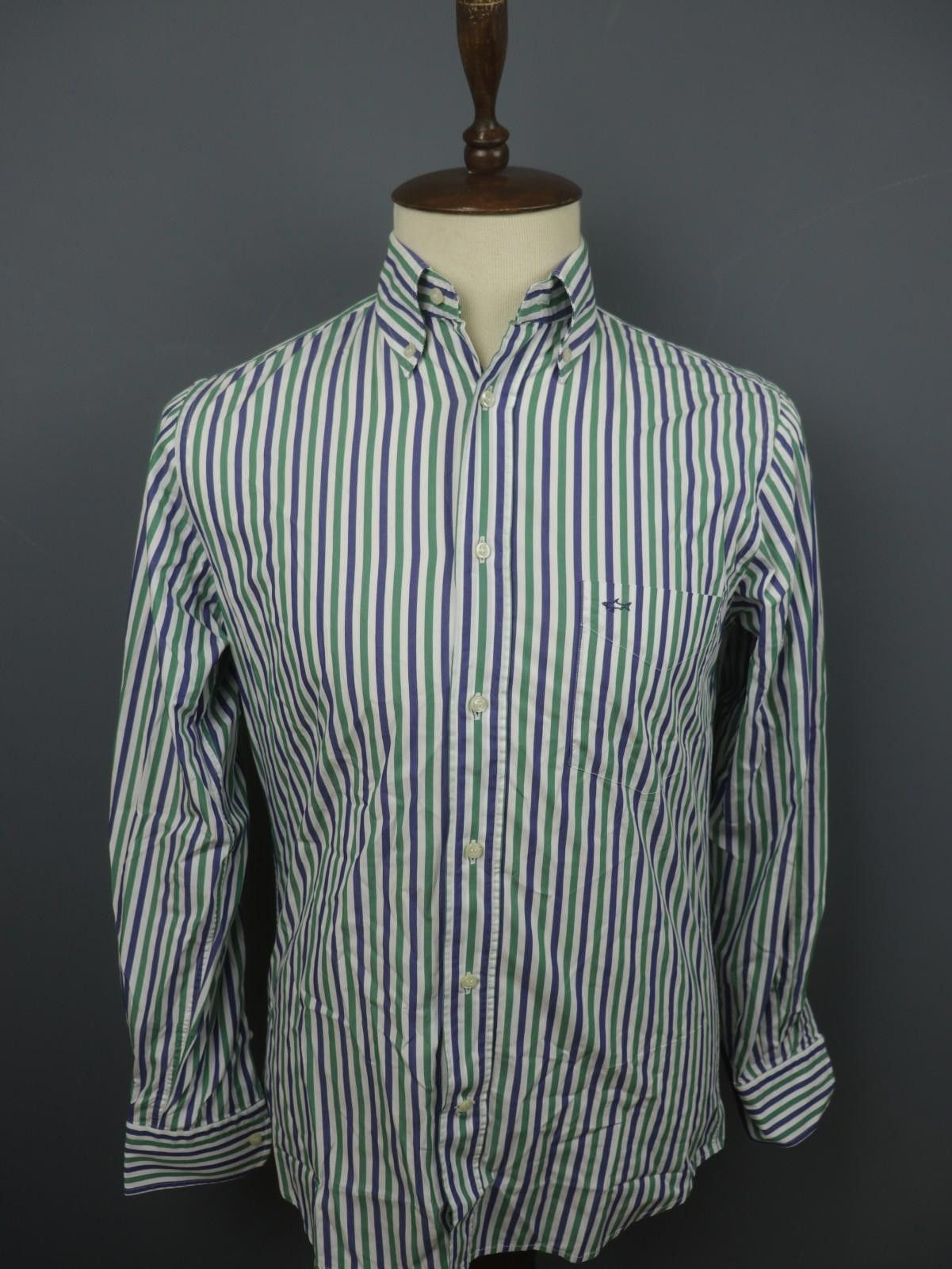 Paul & Shark Paul & Shark Multi Striped Cotton Collared Shirt Size 39 Size US M / EU 48-50 / 2 - 1 Thumbnail