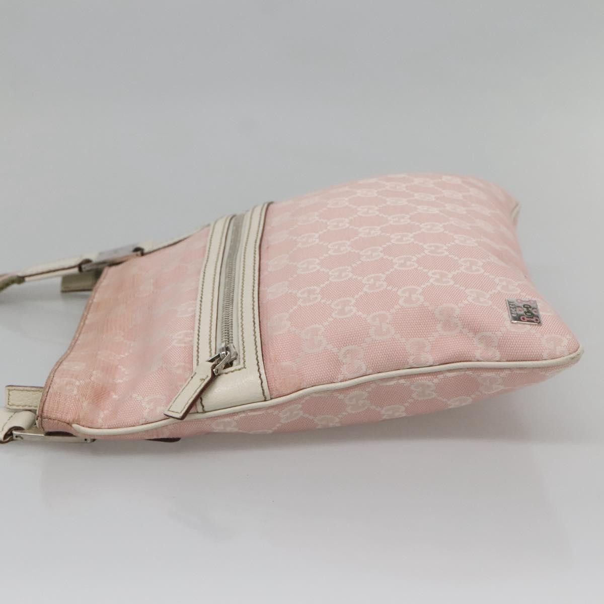 Gucci GUCCI GG Canvas Sherry Line Tote Bag Pink Silver Size ONE SIZE - 4 Thumbnail