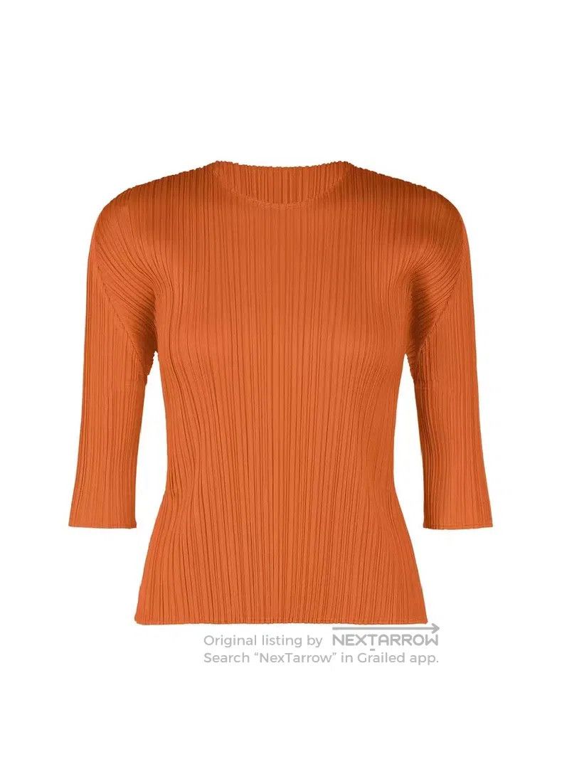 Issey Miyake Brown Long Sleeve Top