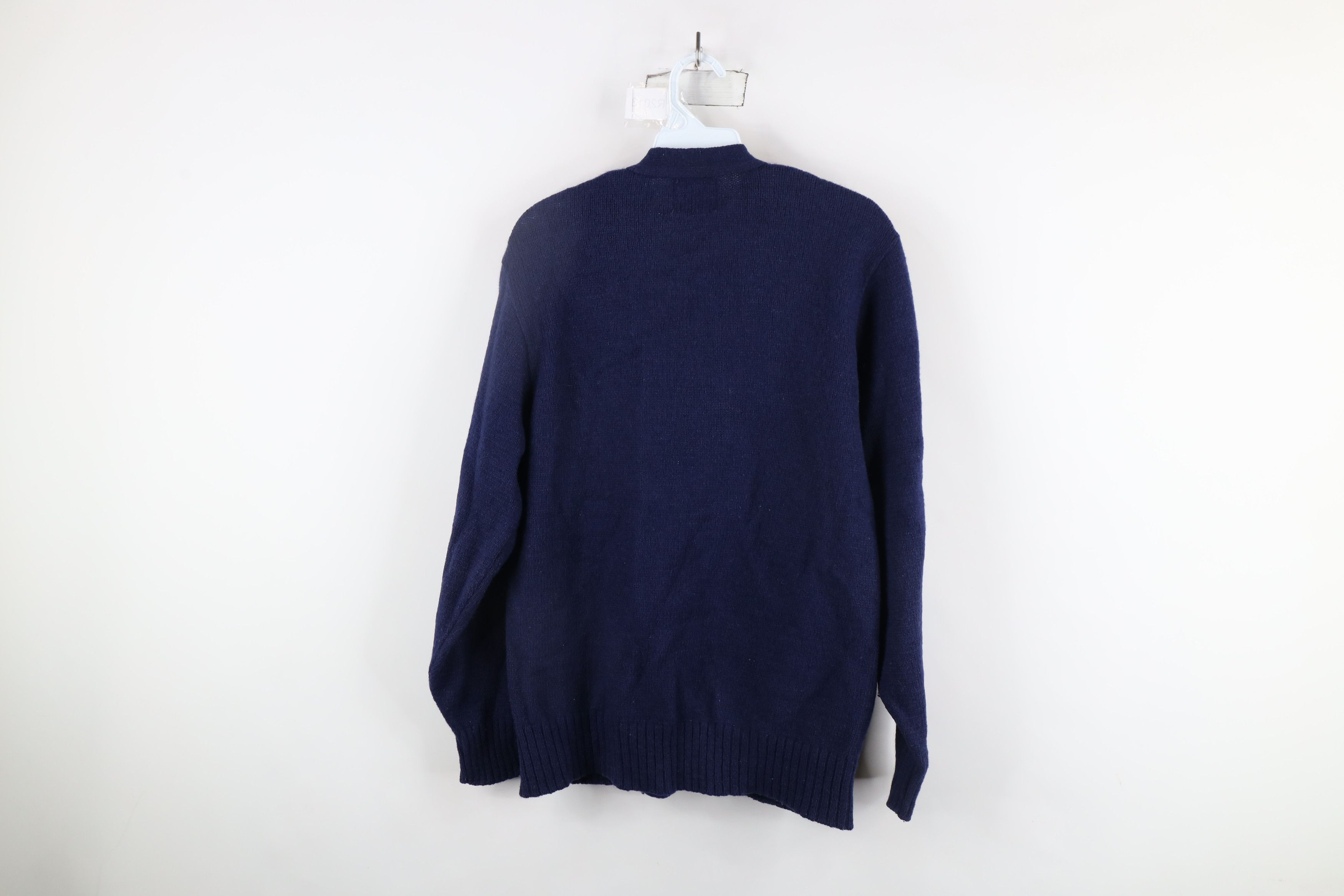 Vintage Vintage 60s 70s Streetwear Cardigan Sweater Navy Blue USA Size US L / EU 52-54 / 3 - 10 Thumbnail
