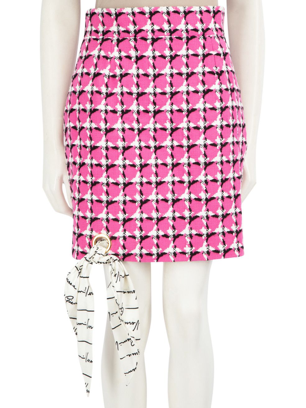 Versace Pink Tweed A-Line Mini Skirt Size 27" / US 4 / IT 40 - 1 Thumbnail