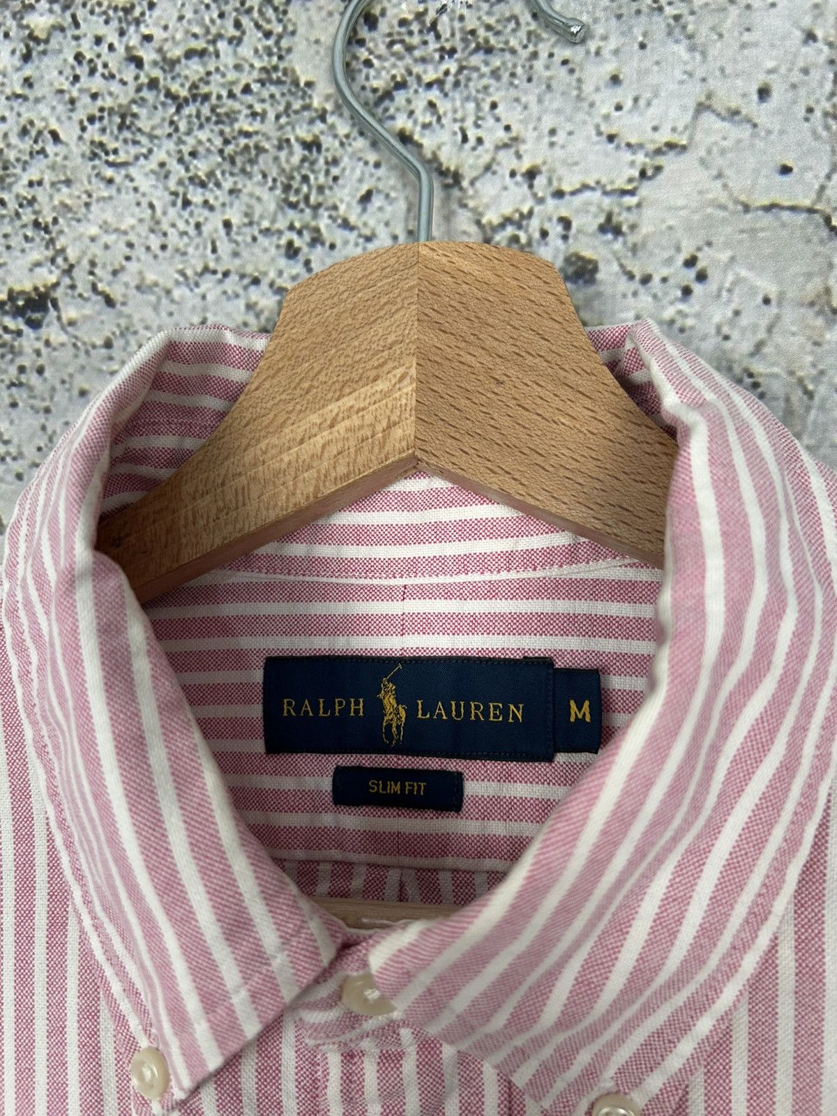 Polo Ralph Lauren Polo Ralph Lauren Stripe Pink Shirt Basic Elegant Premium Size US M / EU 48-50 / 2 - 5 Thumbnail