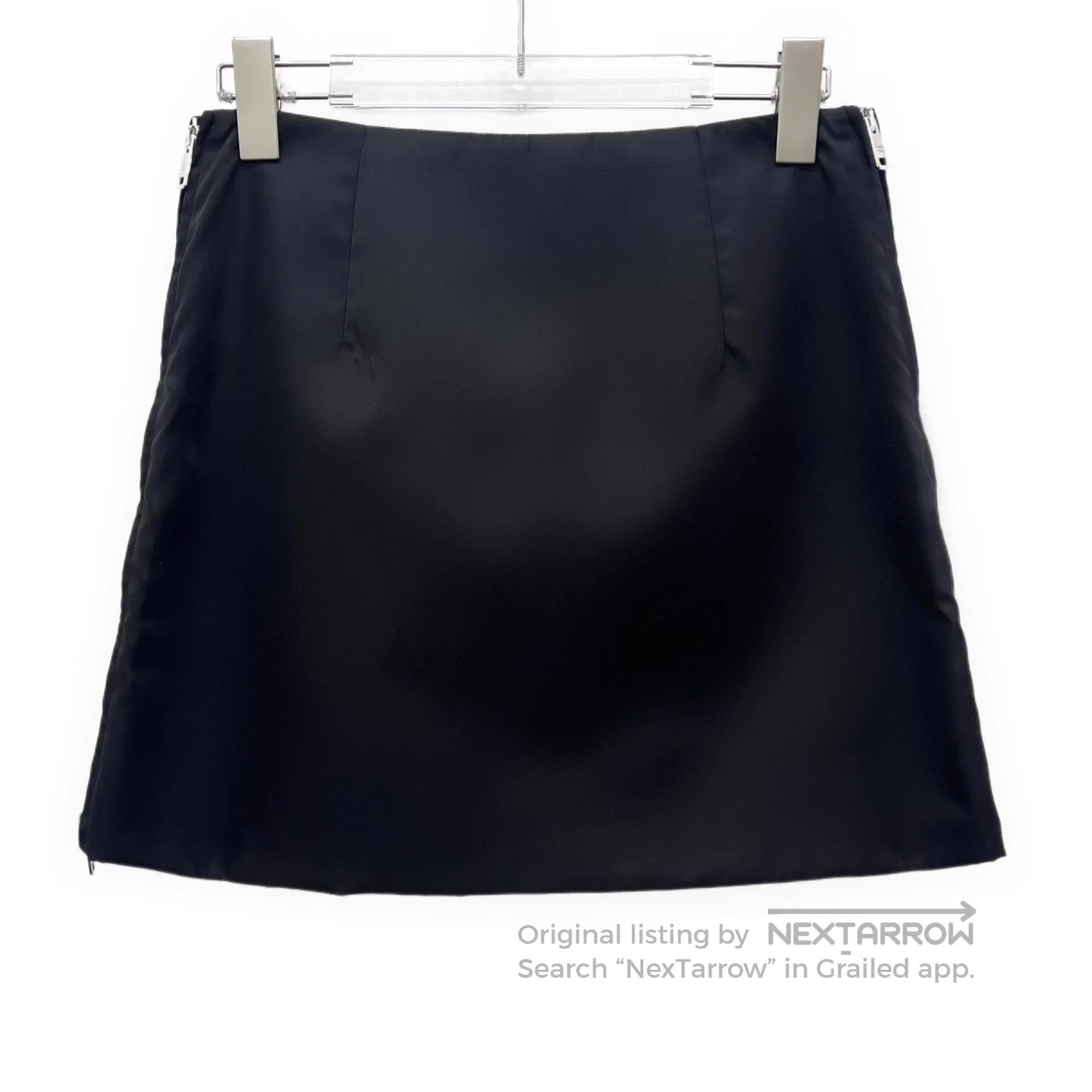 Prada Prada Black Triangular Studs Beaded Casual Knee-Length Ski Size 37" - 2 Thumbnail
