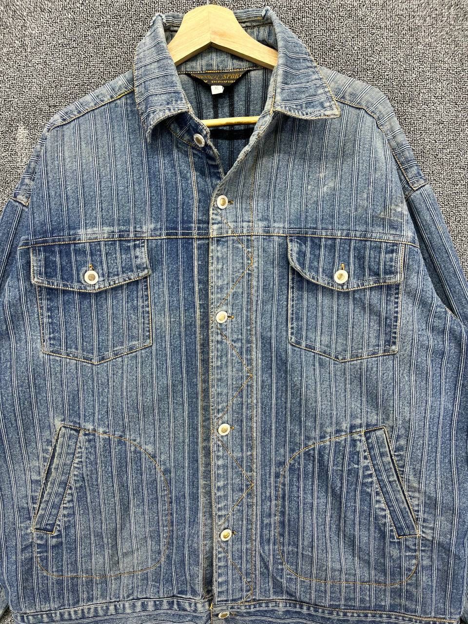 Vintage Vintage Parto Sport Jeans Rare Design Denim Jacket Size US XL / EU 56 / 4 - 5 Thumbnail