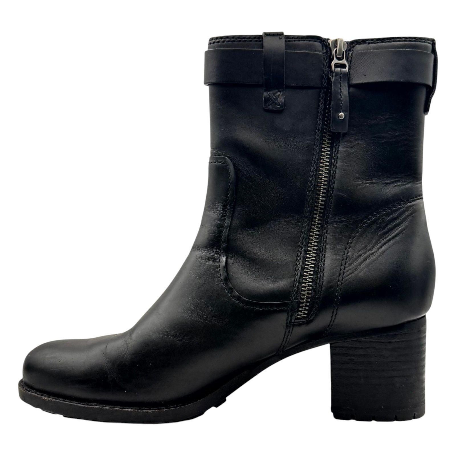 Trask Trask Madison Waterproof Booties Leather Black 11 Moto Biker Size US 11 / IT 41 - 2 Thumbnail