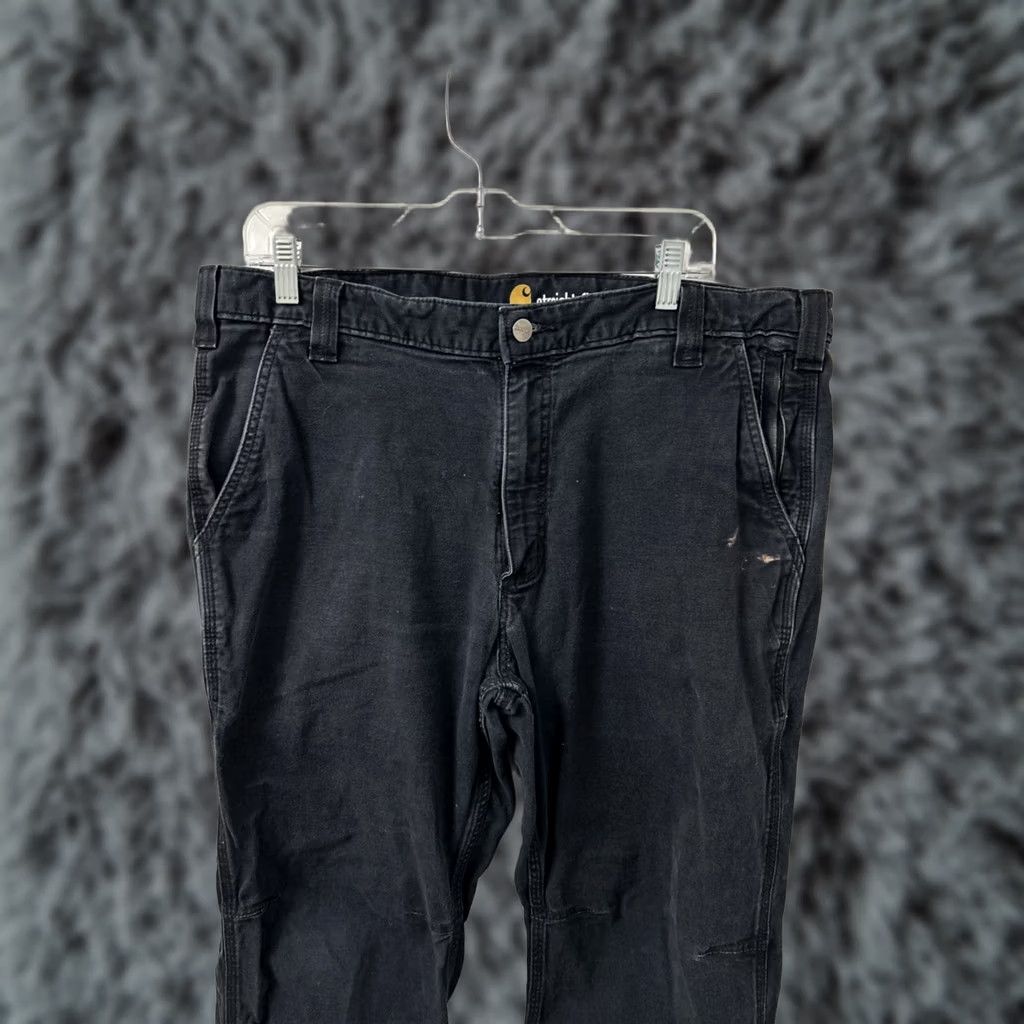 Carhartt VINTAGE Carhartt Work Pants Mens 38x30 Black Straight Fit Rugged Flex Canvas 102821-001 Size US 38 / EU 54 - 1 Thumbnail