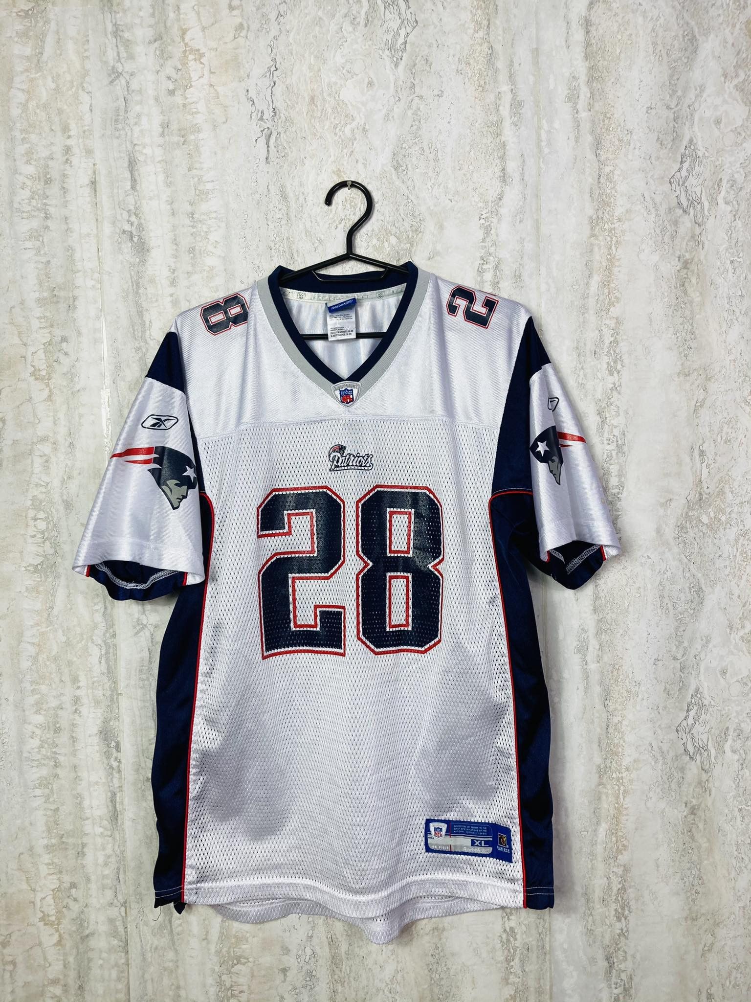 Vtg #28 COREY DILLON NE Patriots NFL Reebok Jersey 2XL (Deadstock) – XL3  VINTAGE CLOTHING