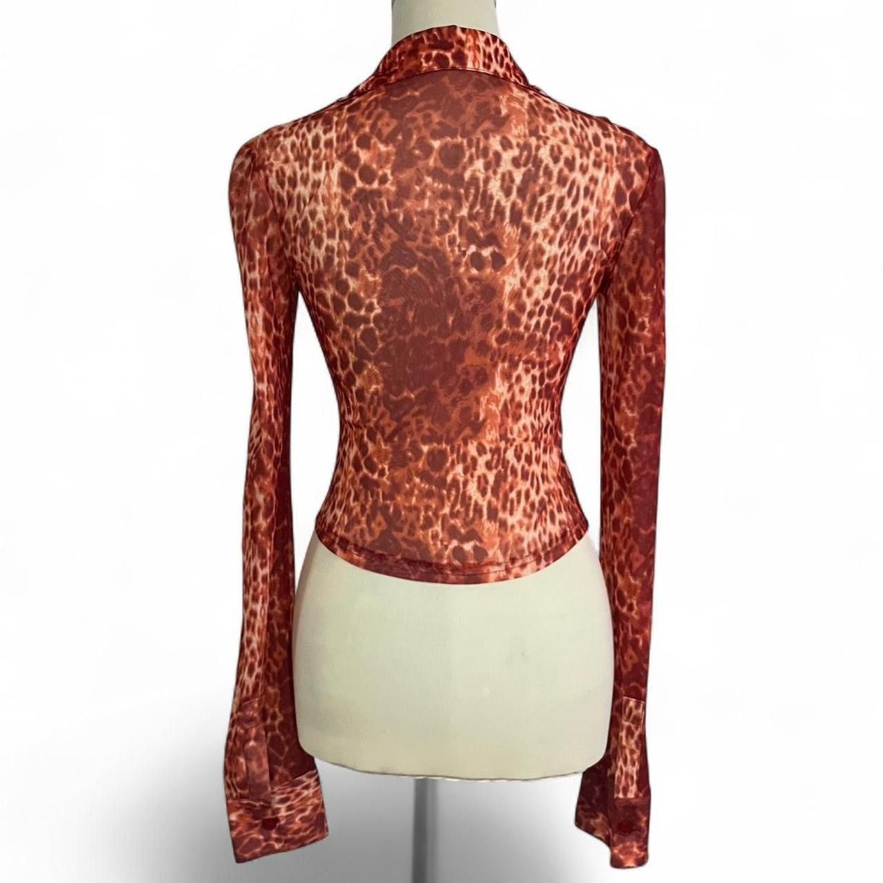 Other Mesh cheetah top 🐆 super glam y2k Size S / US 4 / IT 40 - 2 Thumbnail