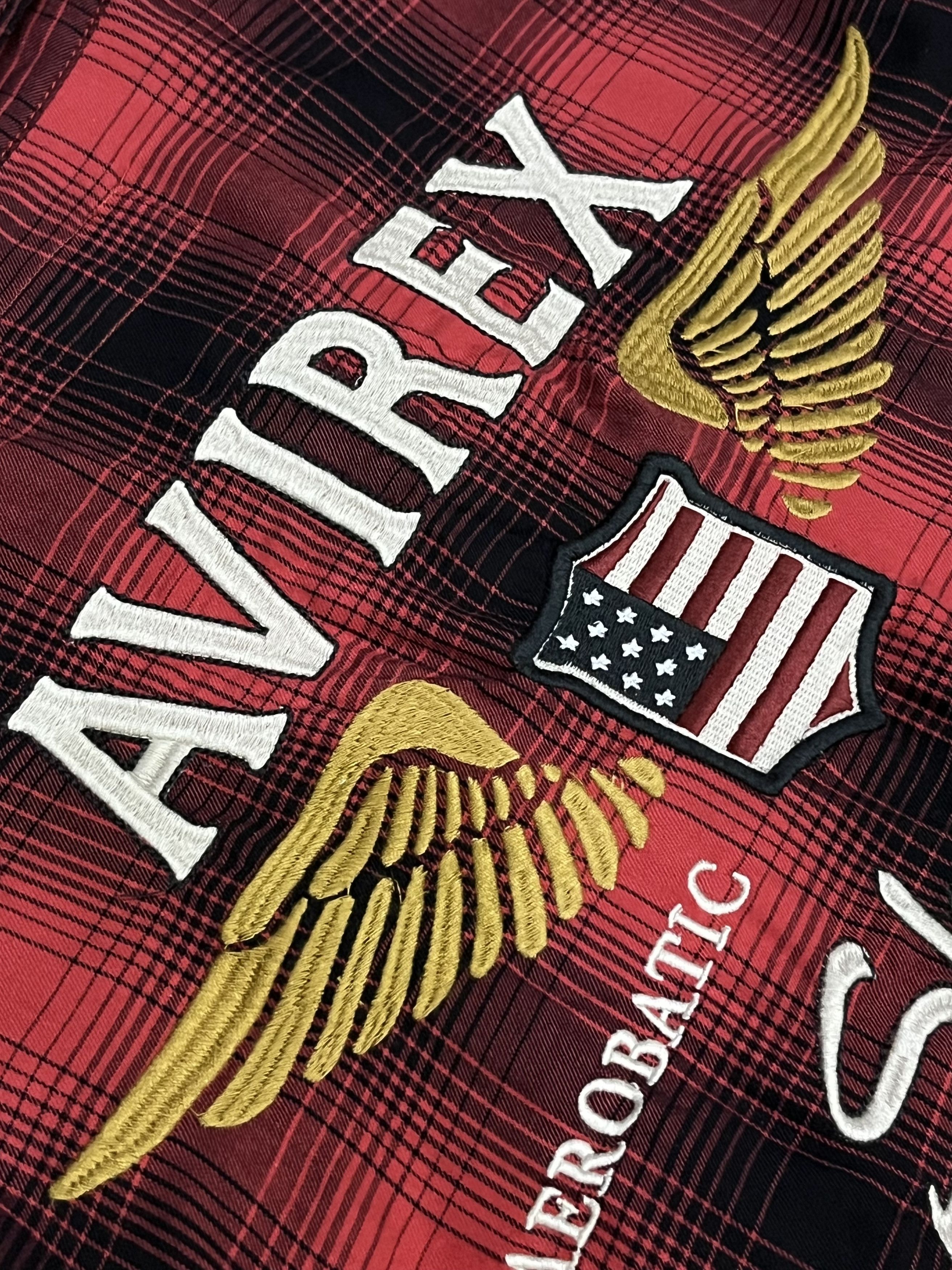 Avirex AVIREX SKYKINGS Big Embroidery Shadow Plaid Thin Cotton Size US M / EU 48-50 / 2 - 5 Thumbnail
