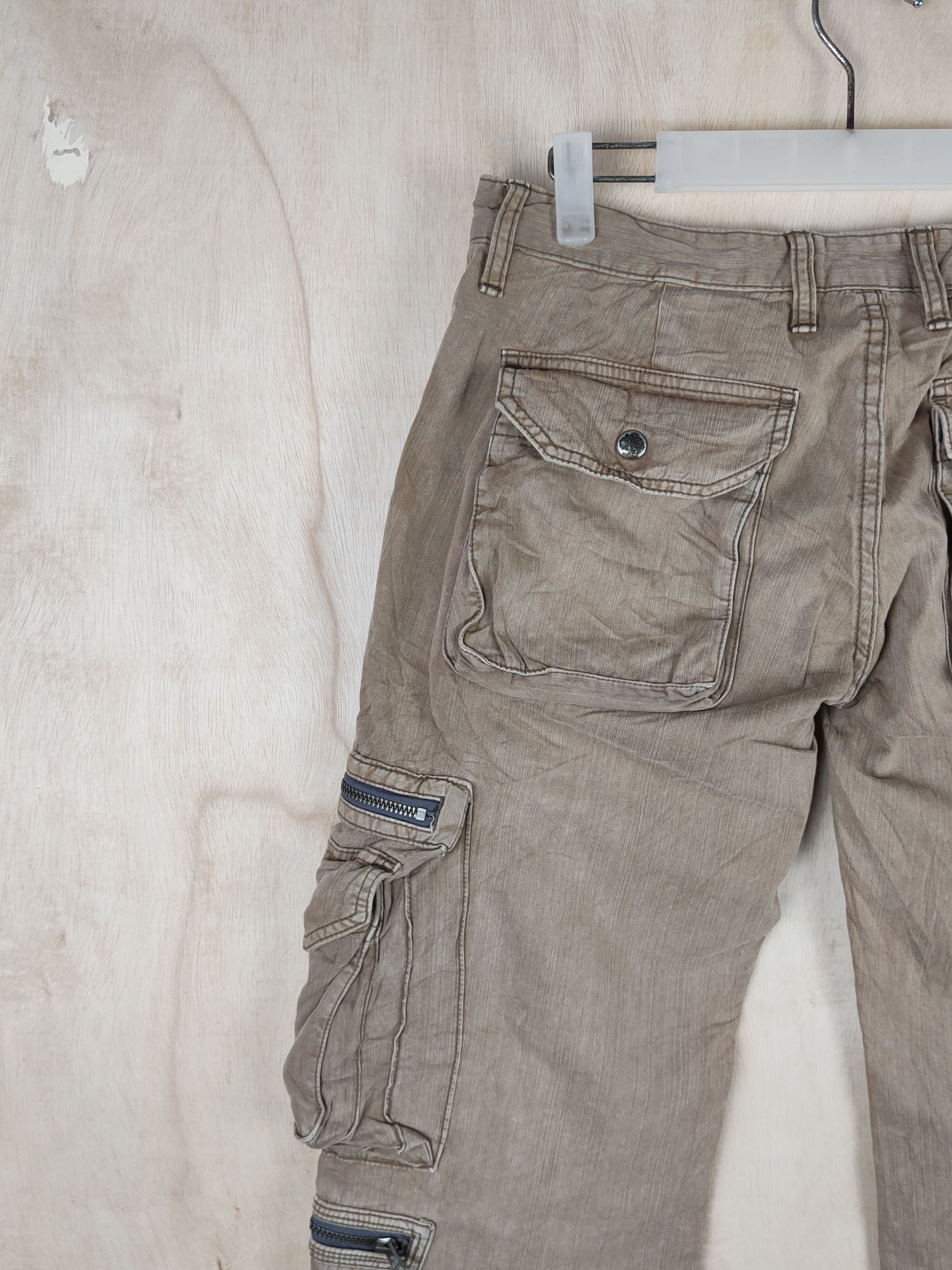 Japanese Brand DL Surplus Brown Multipocket Tactical Cargo Pants #S2444 Size US 30 / EU 46 - 8 Thumbnail