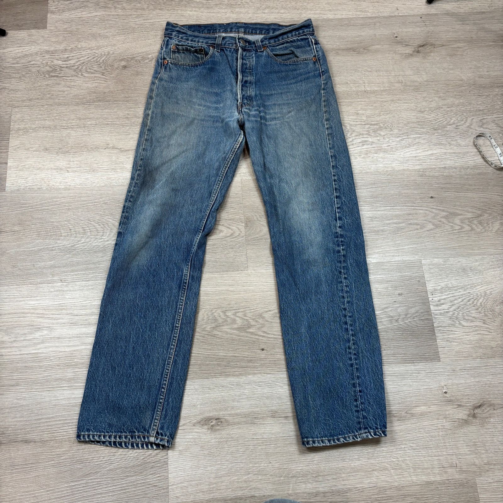 Levi's × Vintage VTG 80s Levi's 501 Straight Leg Jeans Made in USA 30x30 Size US 30 / EU 46 - 3 Thumbnail