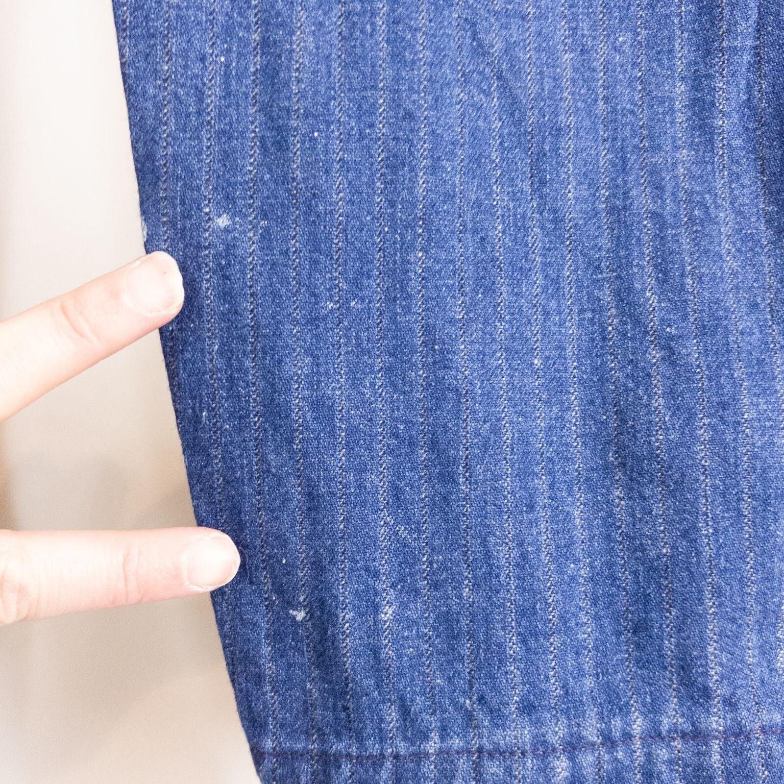 Other Wilkins Rumble Seat Vintage Blue Striped Jeans Womens 28 Size 28" / US 6 / IT 42 - 7 Thumbnail