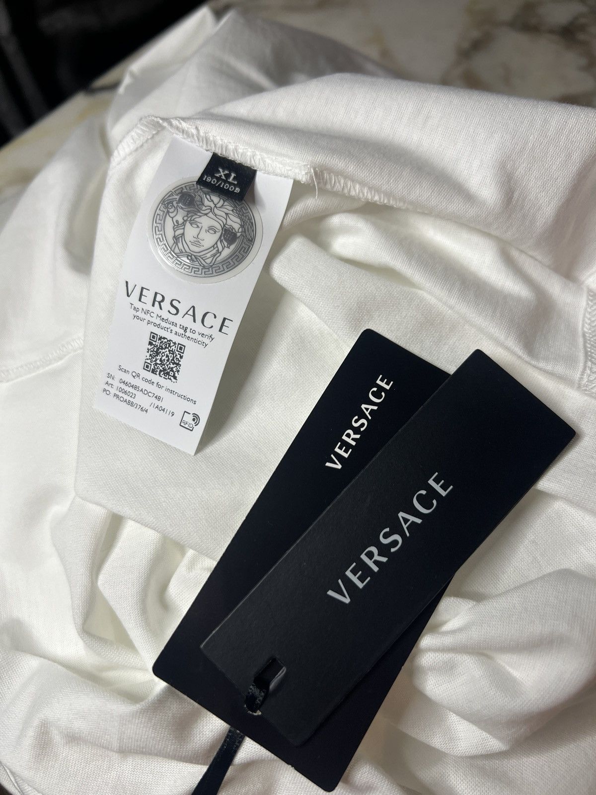 Versace Versace White Graphic Logo Tee — New with Tags — Size XL Size US XL / EU 56 / 4 - 8 Thumbnail