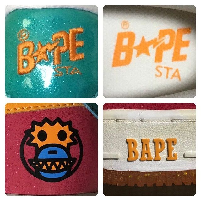 Bape × Nigo Glitter BAPE STA sneakers a bathing ape shoes NIGO Size US 10 / EU 43 - 10 Thumbnail
