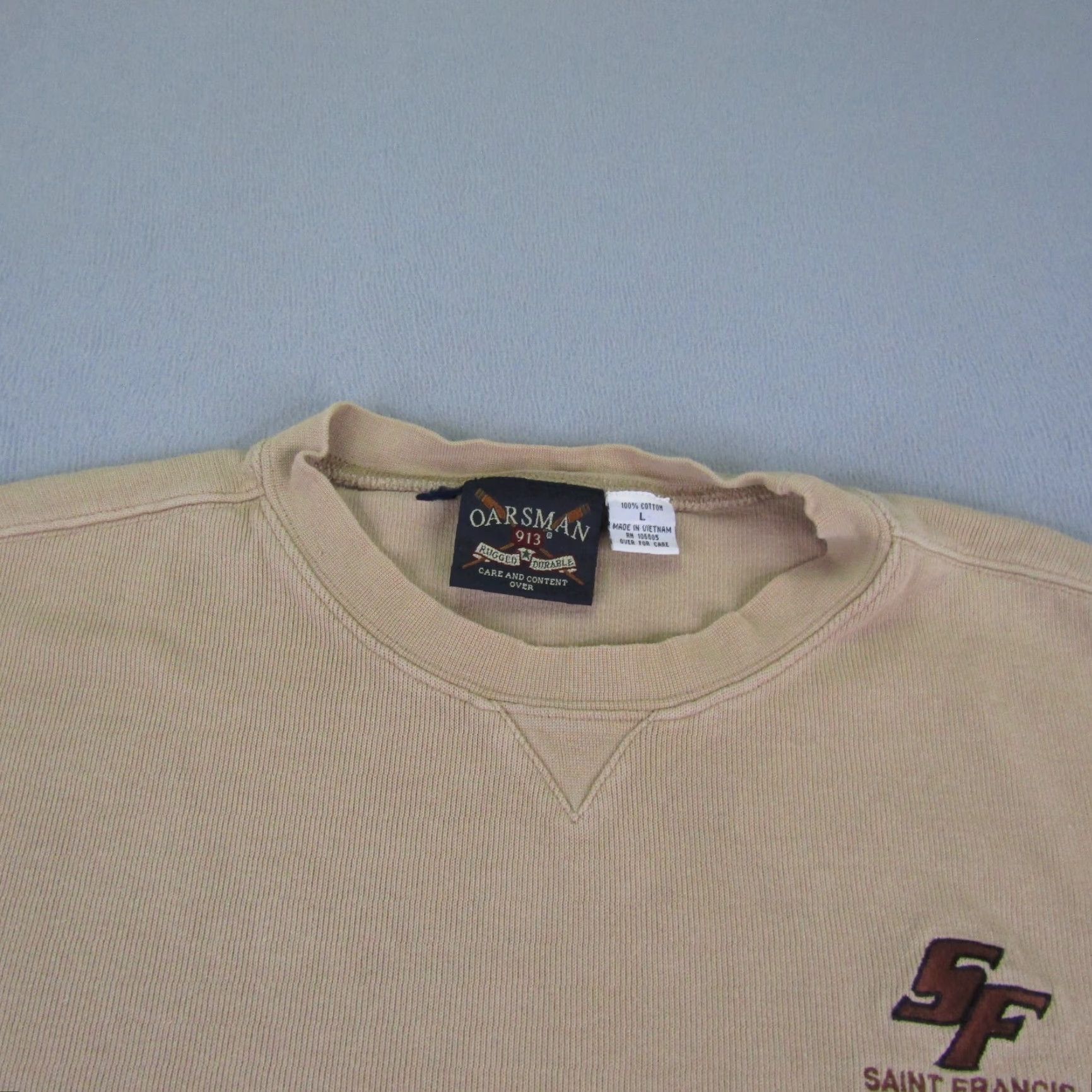 Vintage VINTAGE Oarsman Sweatshirt Mens Large Brown Saint Francis Wrestling Crewneck Size US L / EU 52-54 / 3 - 2 Thumbnail