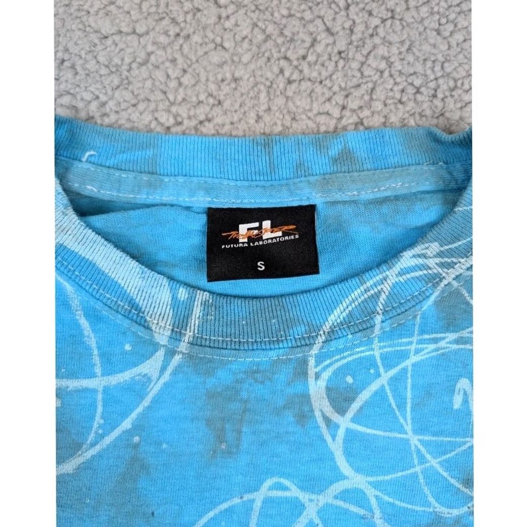 Vintage Futura Laboratories Mens Small Atom Shirt Blue Tie Dye Japan Size US S / EU 44-46 / 1 - 3 Thumbnail