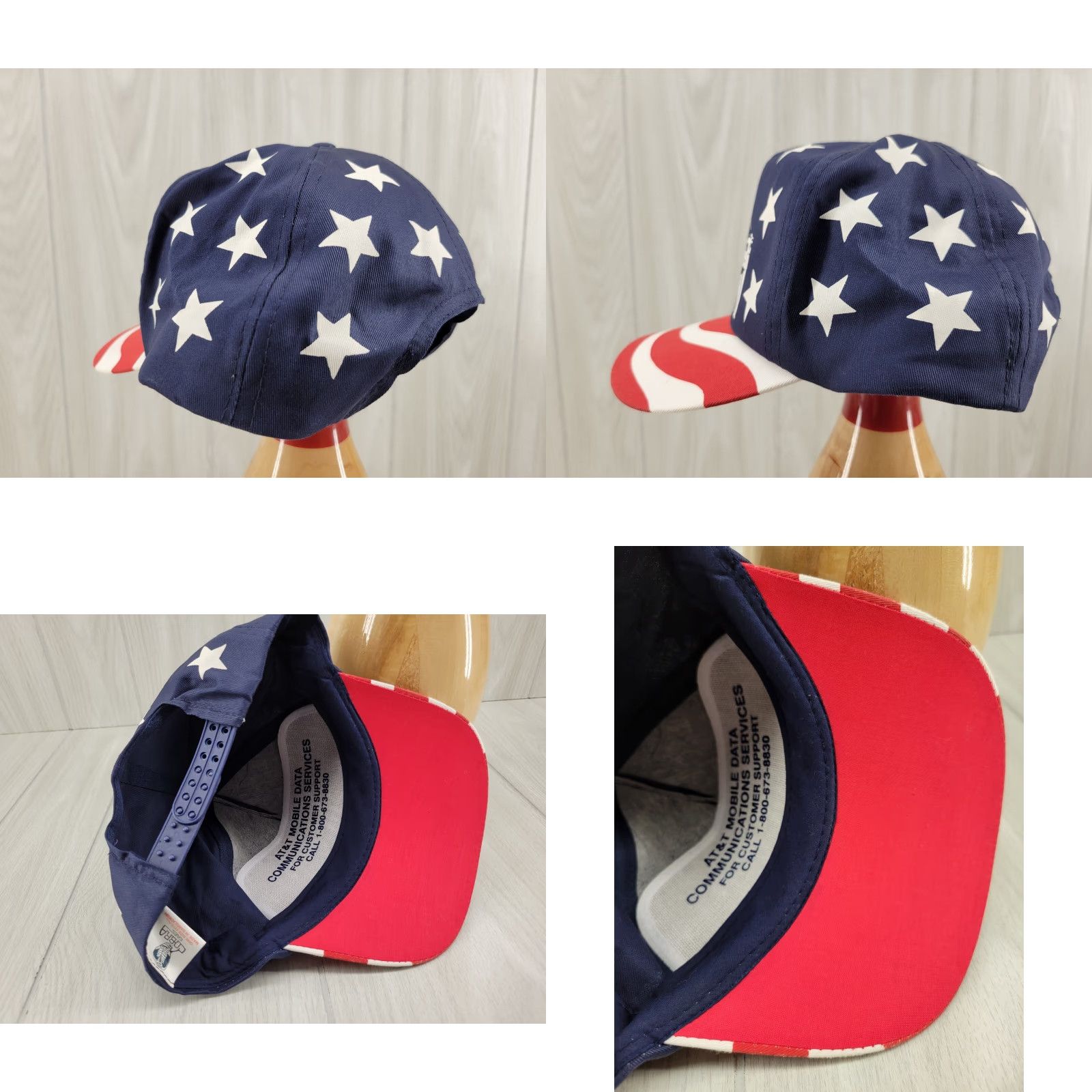 Vintage VINTAGE Cobra SnapBack Hat American Flag Men One Size Blue Size ONE SIZE - 8 Thumbnail
