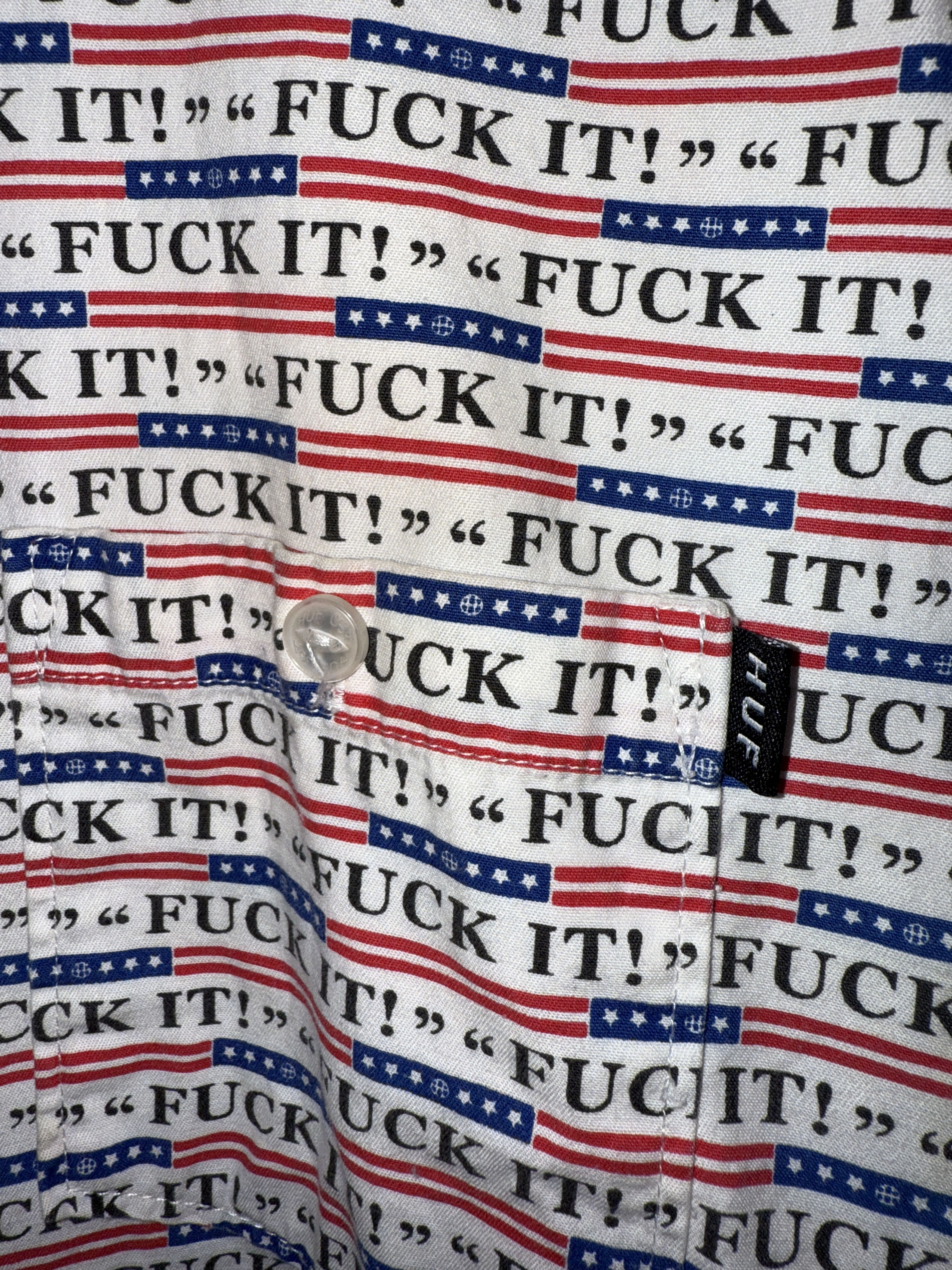 Huf Huf Fuck It All Over Print Button Down Shirt S Size US S / EU 44-46 / 1 - 1 Thumbnail