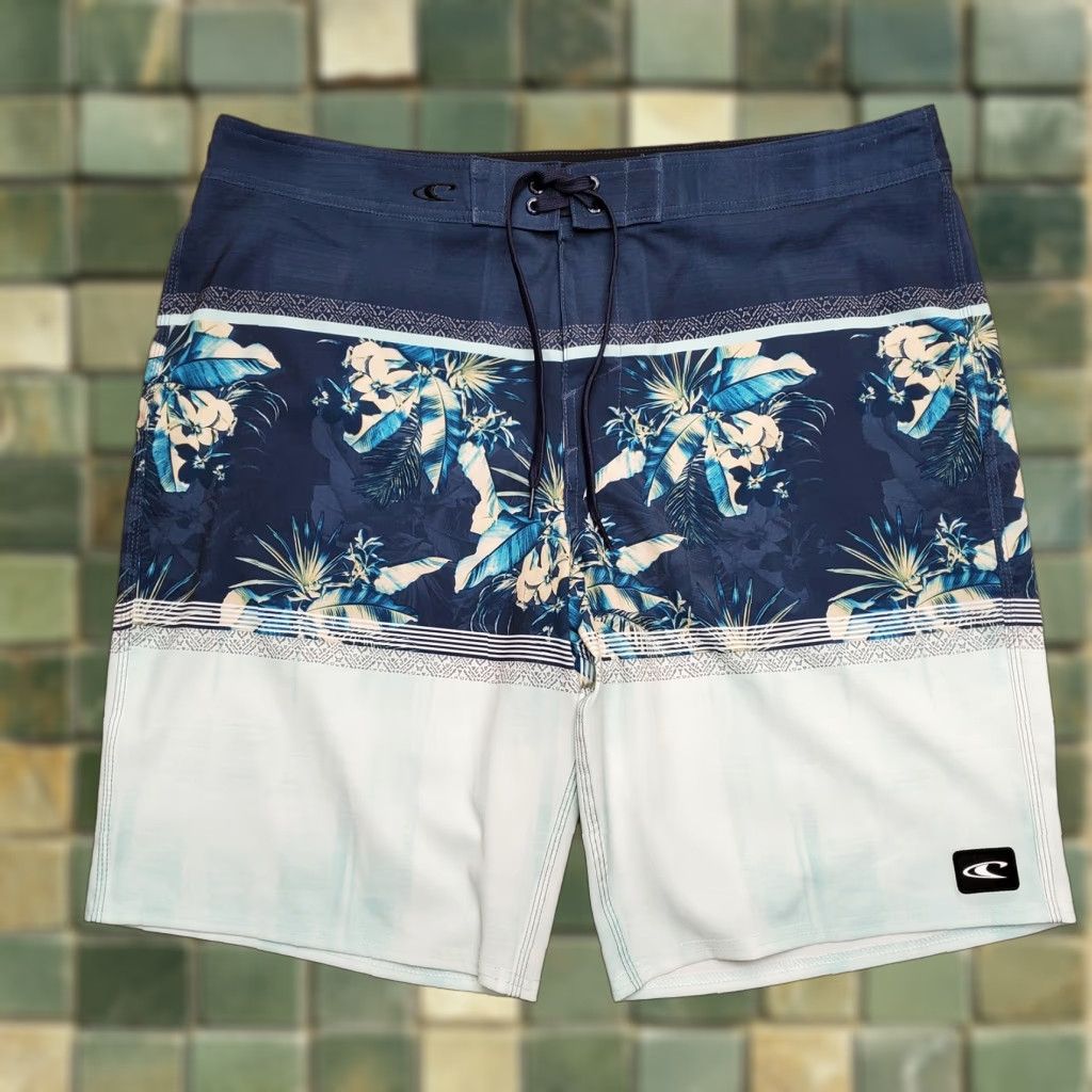 O'Neill O'Neill Shorts Mens 38 Blue Floral Corban Hybrid Bermuda Casual Beach Surf Unlined Swim Size US 38 / EU 54 - 1 Thumbnail