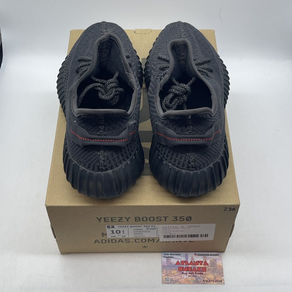 Adidas Yeezy boost 350 black non reflective Size US 10.5 / EU 43-44 - 6 Thumbnail
