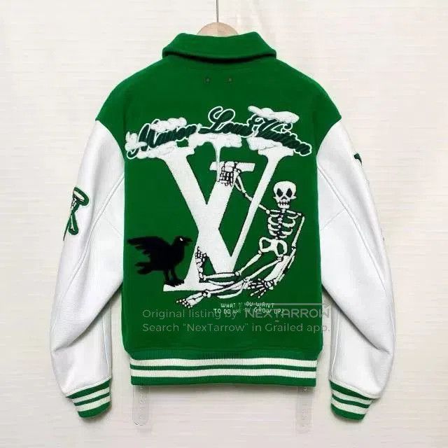 Louis Vuitton Louis Vuitton Men's Green Baseball Jacket. Size US M / EU 48-50 / 2 - 2 Thumbnail