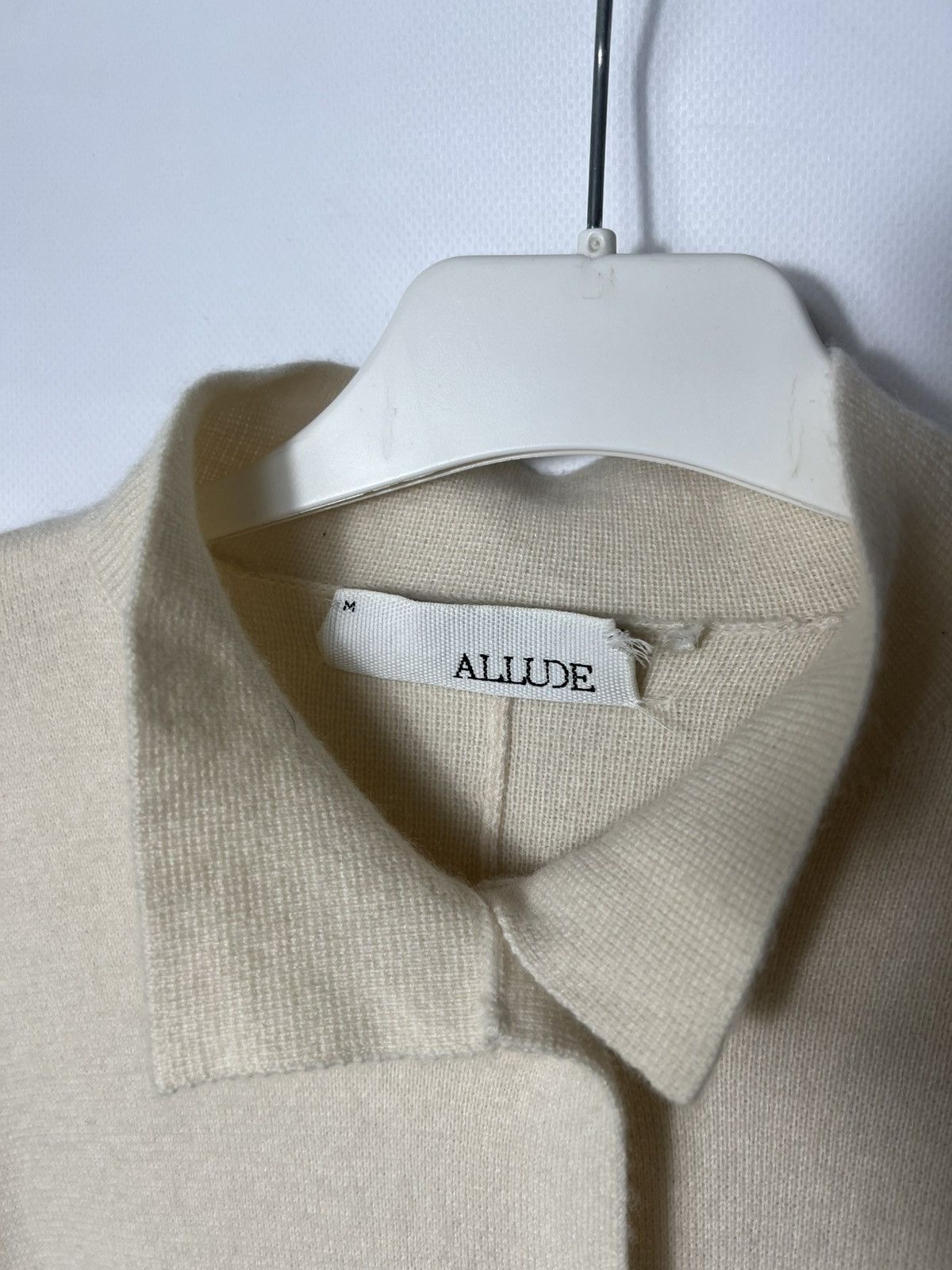 Allude Vintage luxury Allude Cashmere Cream Cardigan Size M Size M / US 6-8 / IT 42-44 - 4 Thumbnail