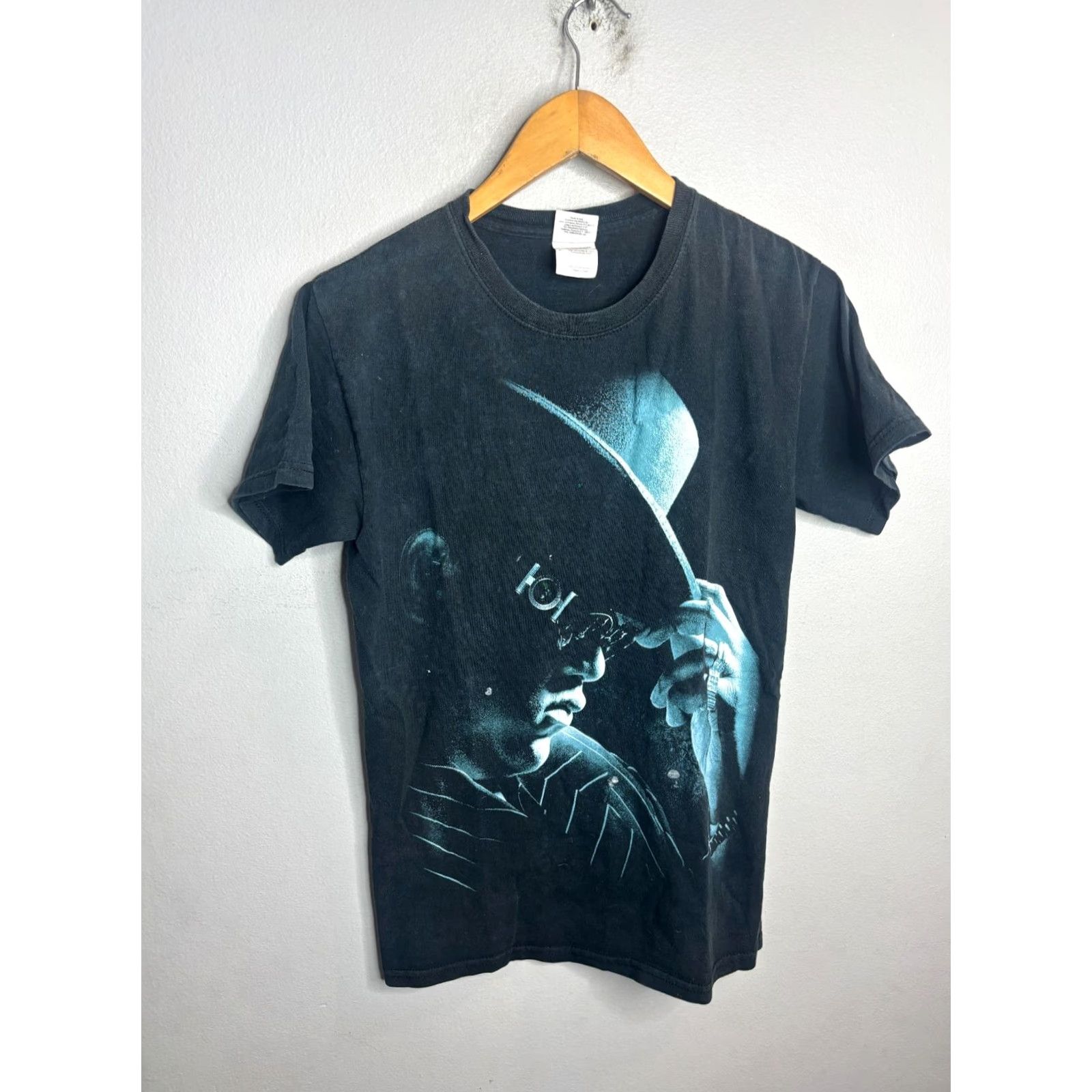 Gildan Notorious 2009 Biggie Small Movie Promo T Shirt VINTAGE Men S Black Cotton Short Sleeve Gildan Double Sided 8/10 5423 Size US S / EU 44-46 / 1 - 2 Thumbnail