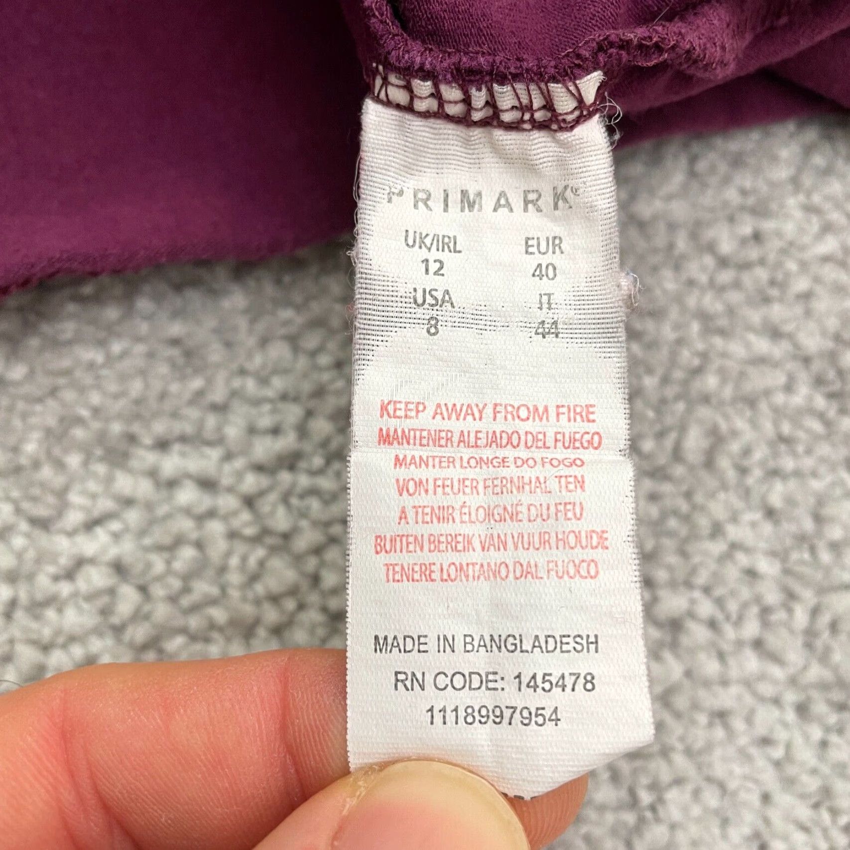Primark Primark Camisole Tank Top Womens 12 Red Spaghetti Adjustable Stretch Casual Size XL / US 12-14 / IT 48-50 - 5 Thumbnail