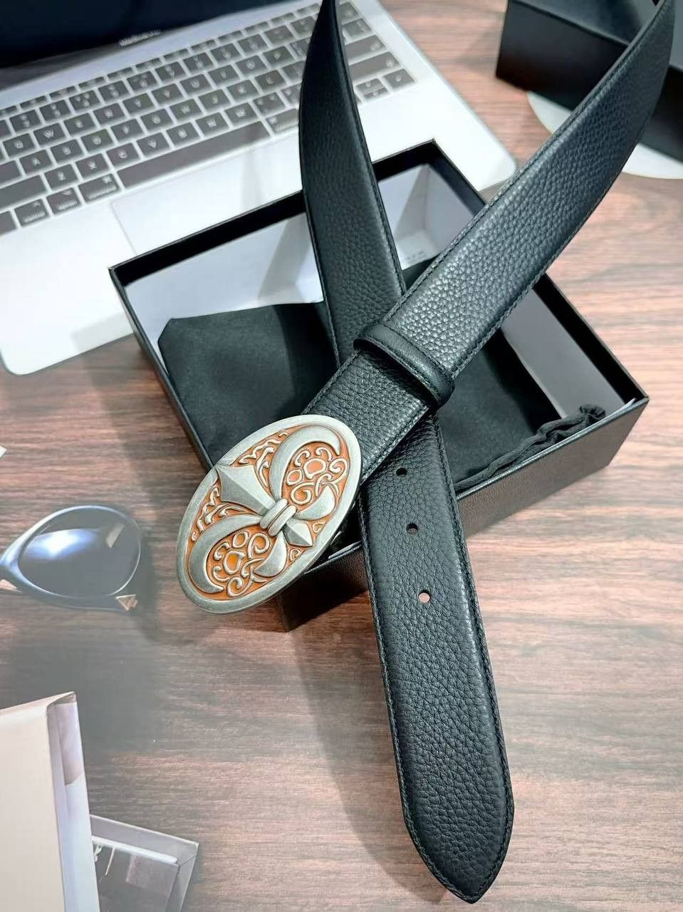 Other Custom Chrome Leather Belt Size ONE SIZE - 1 Preview