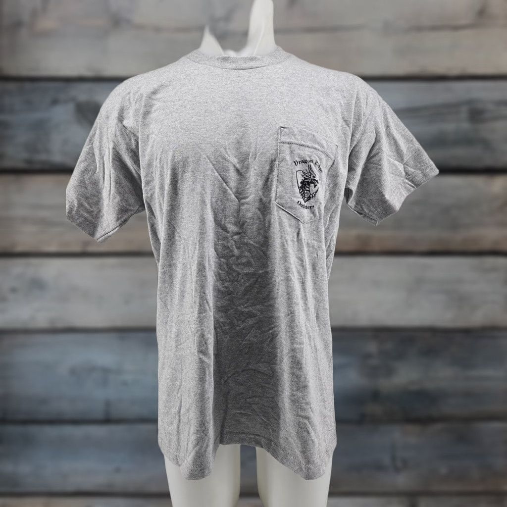 Vintage Dragon Ridge Outfitters Gray Pocket T Shirt Mens Large 2024 Squirrel Revival Size US L / EU 52-54 / 3 - 1 Thumbnail