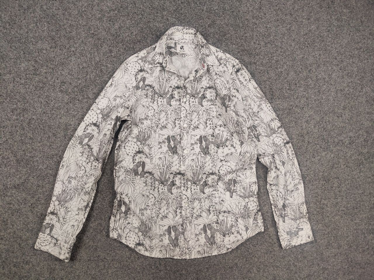 Paul Smith Paul Smith All-Over Pattern Cactus Sketch Long Sleeve Shirt Size US S / EU 44-46 / 1 - 9 Thumbnail