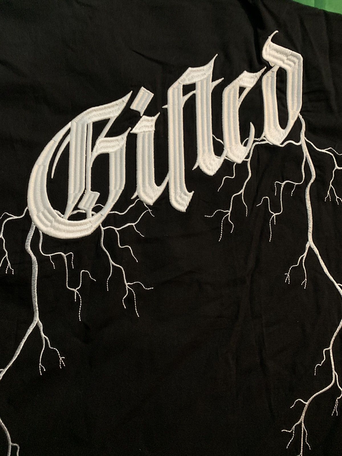 Other Lightning button up tee embroidery cropped boxy Size US L / EU 52-54 / 3 - 9 Thumbnail
