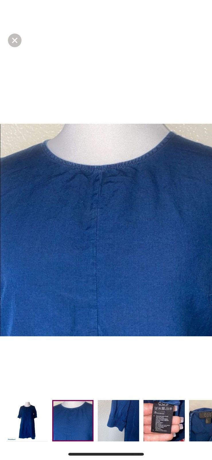Cos Cos collection of style a-line blue dress size 2 Size XS / US 0-2 / IT 36-38 - 2 Thumbnail