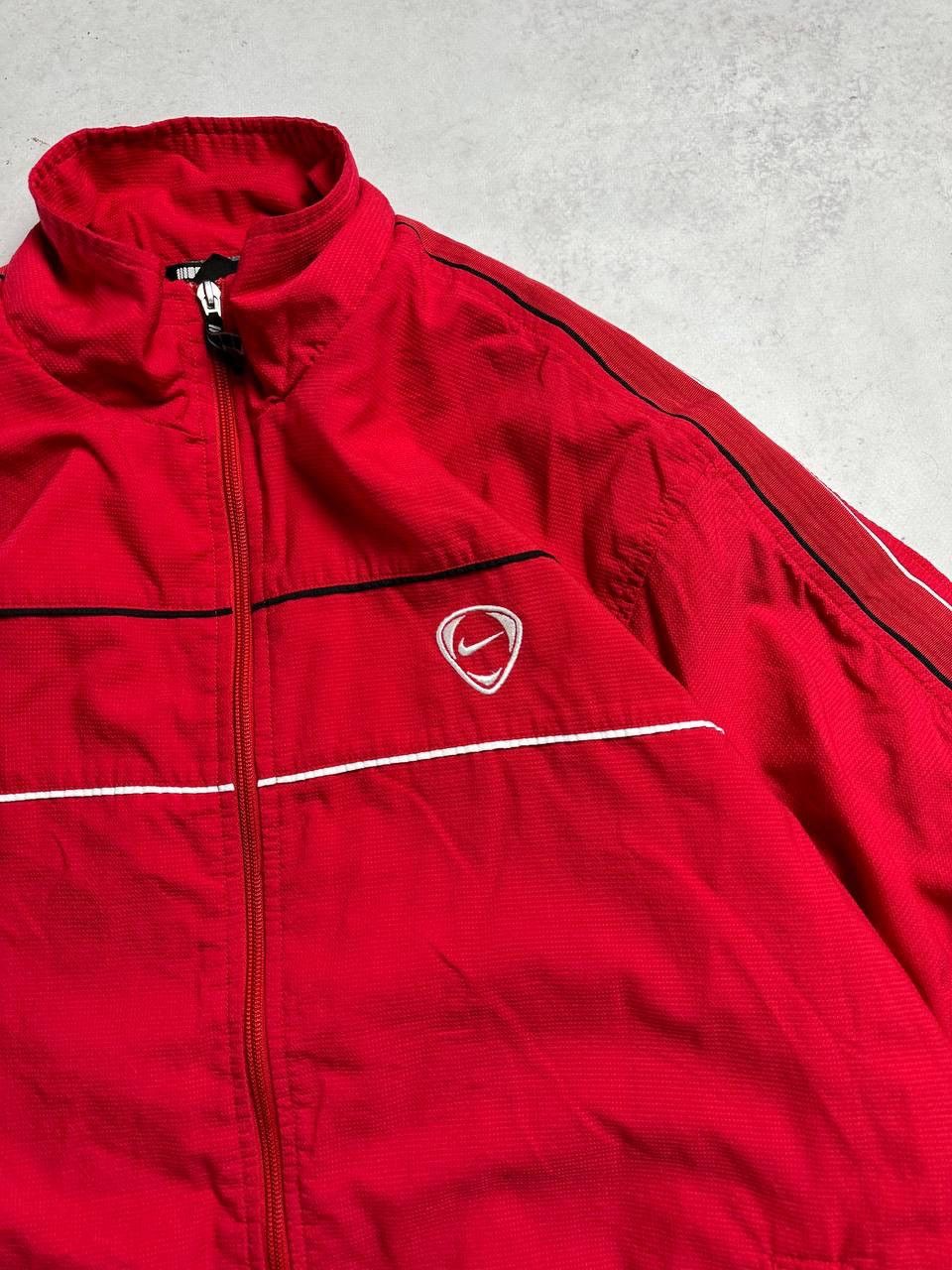 Nike Vintage Nike Swoosh Boxy Nylon Olympic Jacket Y2K XL Size US XL / EU 56 / 4 - 3 Thumbnail