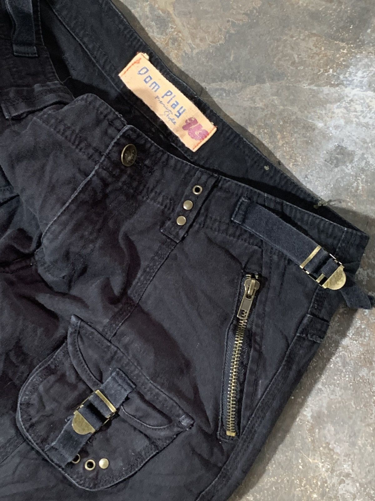 GOA Dom Play Multipocket Studded Pants Goa Inpsired Size US 30 / EU 46 - 4 Thumbnail