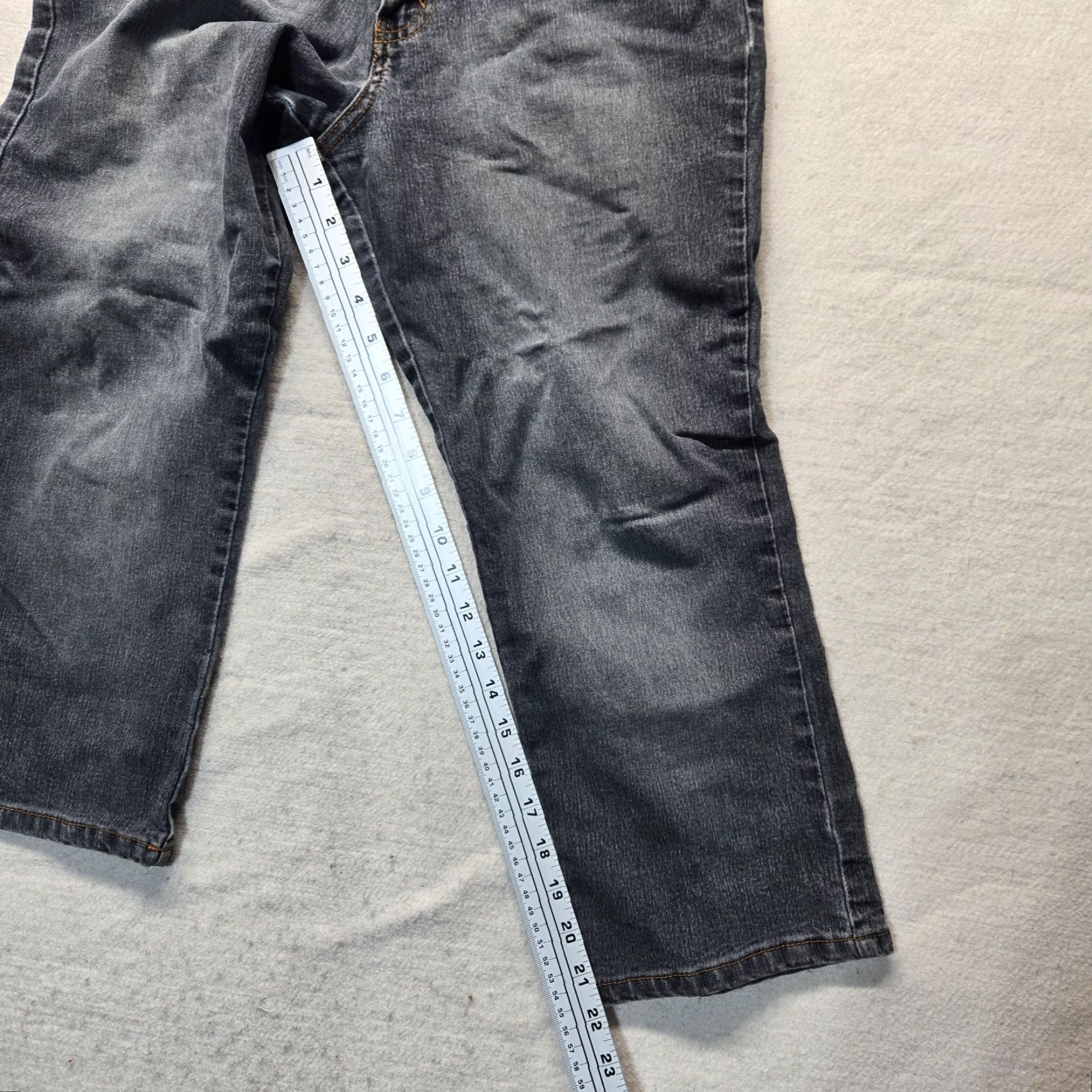 Jordache Jordache Pants - Junior Bootcut Low Rise Stretch Cotton Blend Black - Size 11 (Juniors) - Women’s Casual Straight Leg Size 11-12 Size 32" / US 10 / IT 46 - 6 Thumbnail