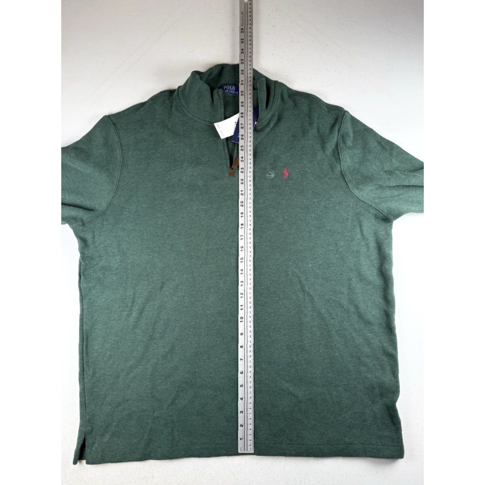 Polo Ralph Lauren **Ralph Lauren Green Men's XXL 1/4 Zip Sweater** User: Ralph Lauren Green Men's XXL 1/4 Zip Sweater Size US XXL / EU 58 / 5 - 6 Thumbnail