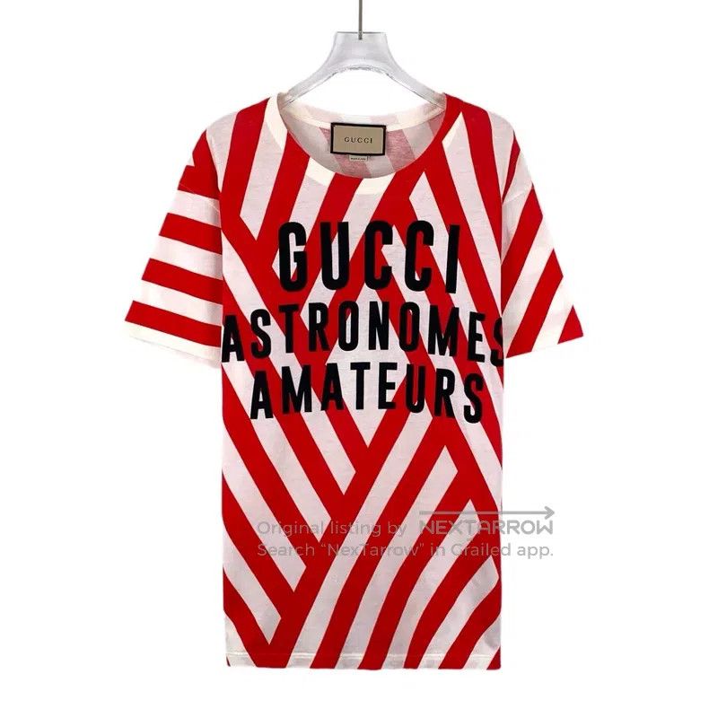 Gucci Gucci Colour-blocked logo letter print striped cotton roun Size XS / US 0-2 / IT 36-38 - 1 Thumbnail