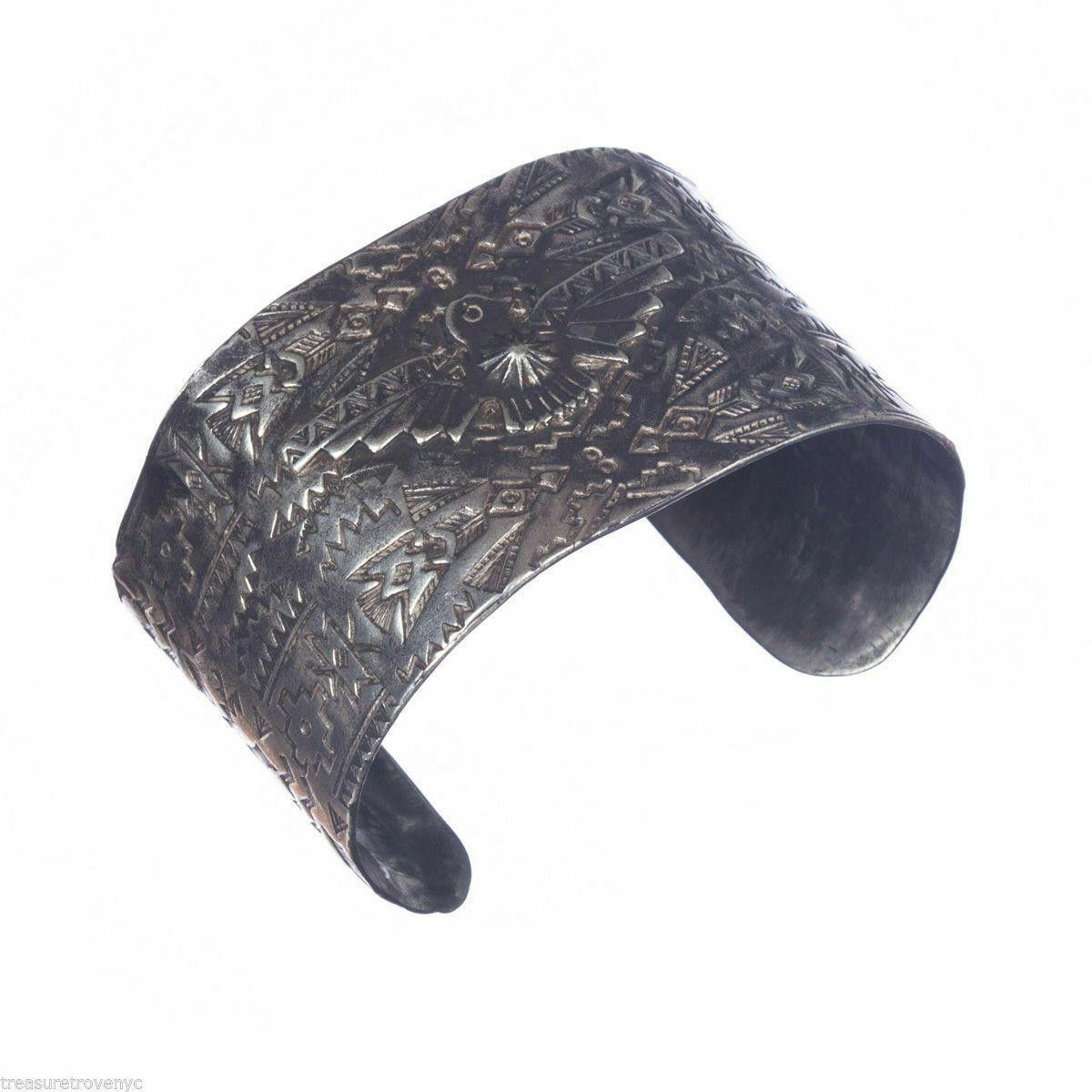 Designer Tribal Sterling Silver Inspired Cuff Bracelet Alberto Juan Size ONE SIZE - 2 Thumbnail