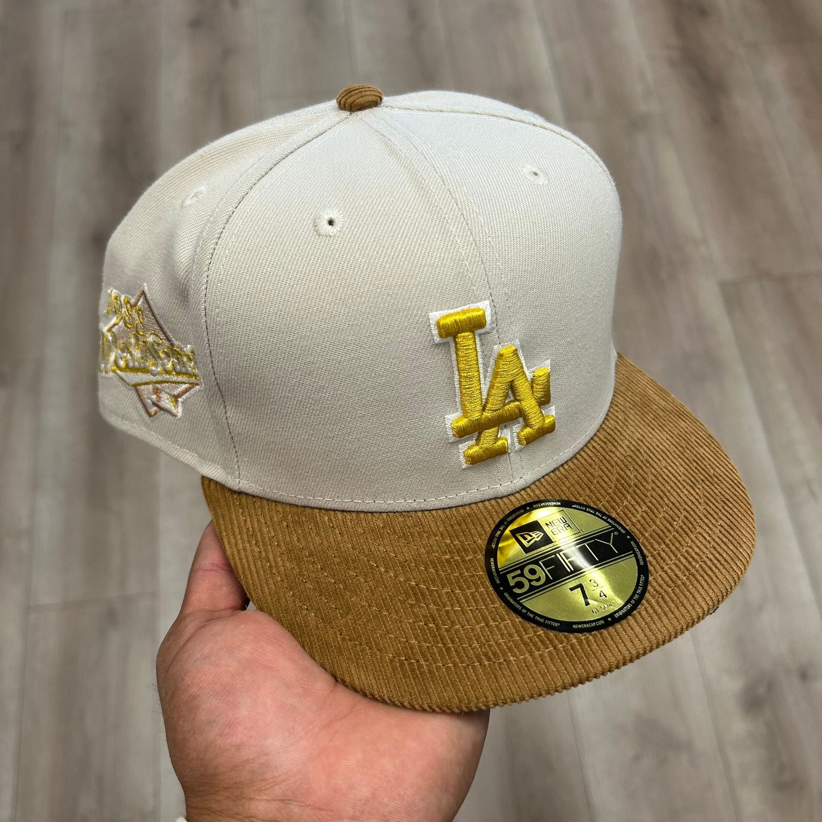 New Era New Era Los Angeles Dodgers Cream 5950 Hat Brown Size 7 3/4 Size ONE SIZE - 1 Thumbnail