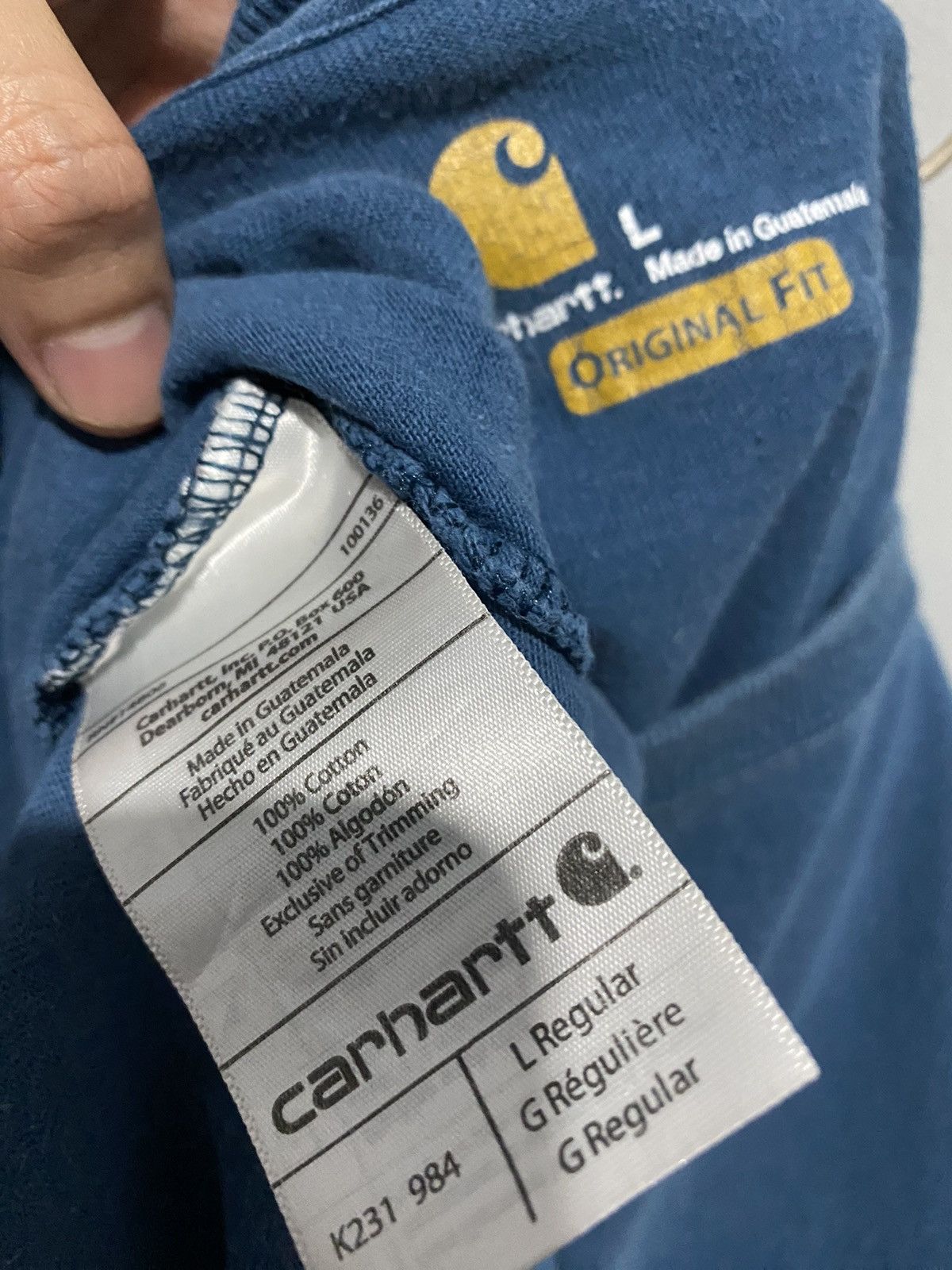 Carhartt × Vintage ❌SOLD❌ Long Sleeve Carhartt Size US L / EU 52-54 / 3 - 3 Thumbnail