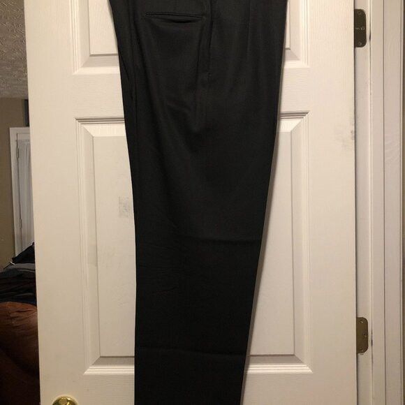 Jos. A. Bank JOS.A.BANK MEN'S BLACK 100%WOOL DRESS PANTS SIZE: 40/31 Size 40R - 1 Thumbnail