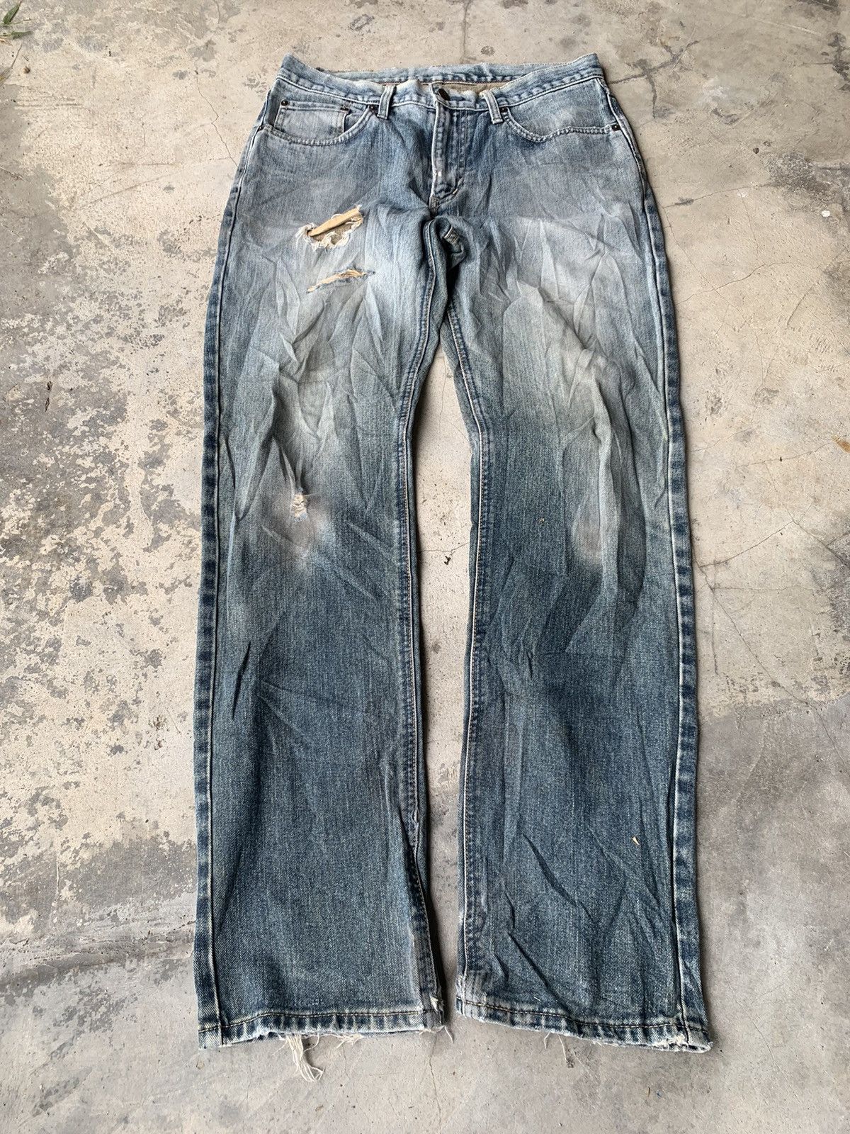 AVANT GARDE X EDWIN 403 DISTRESSED DENIM