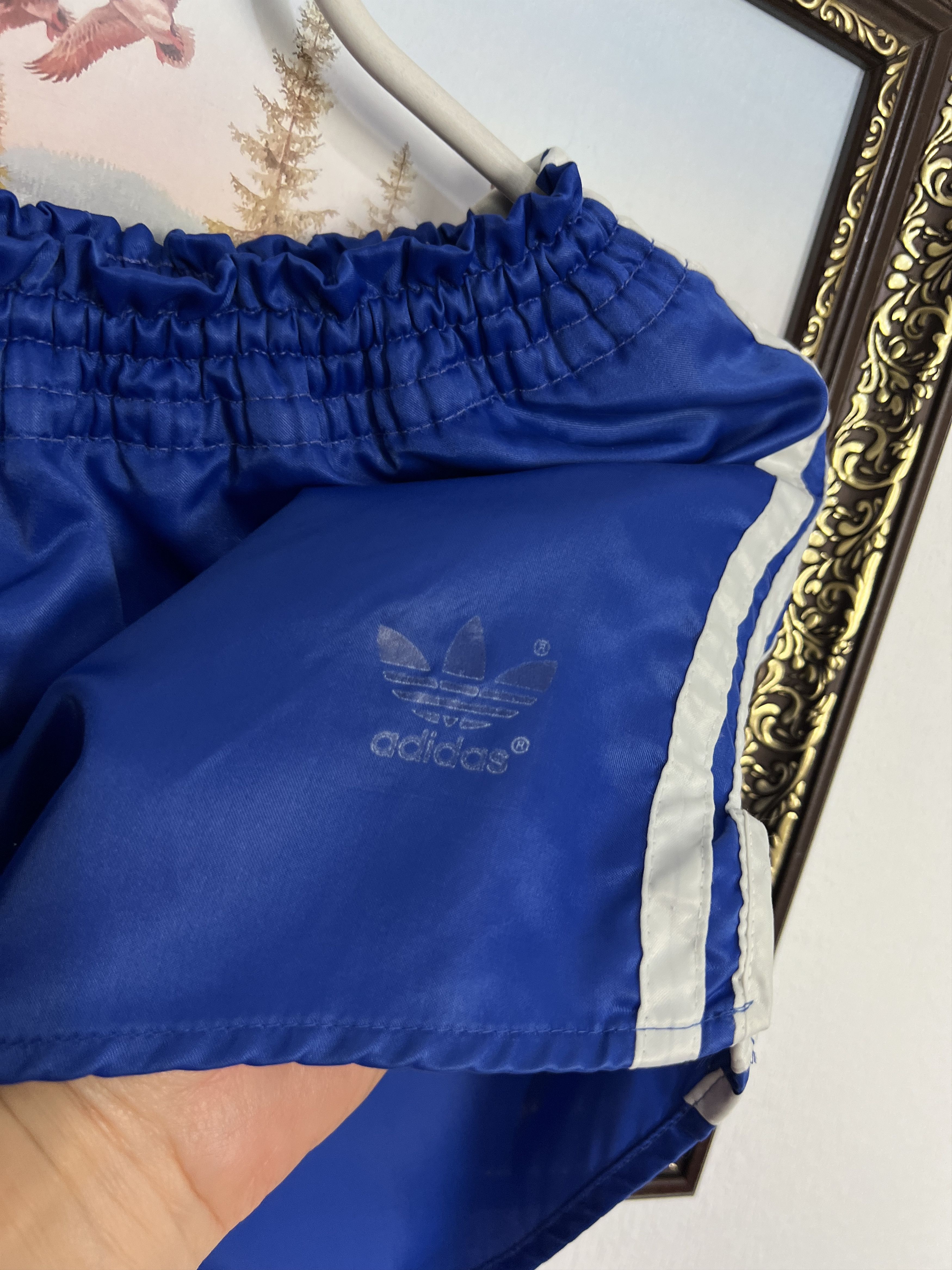 Adidas Vintage 90's Nylon Run Athletic Shorts Sport Hype Rare Size US 34 / EU 50 - 4 Thumbnail
