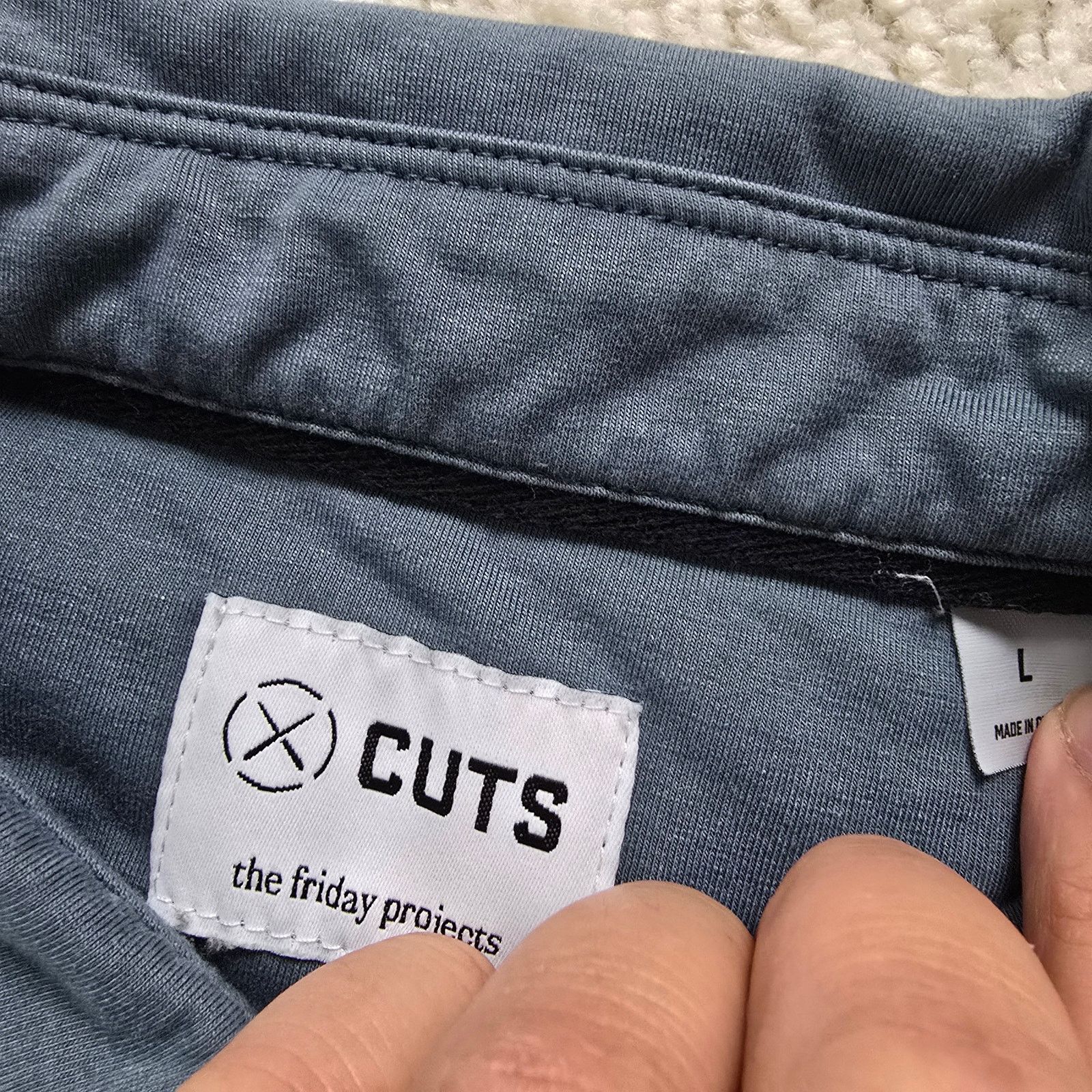 Other Cuts Clothing Mens Large Blue Pique Polo Designer Golf Clean Size US L / EU 52-54 / 3 - 4 Thumbnail