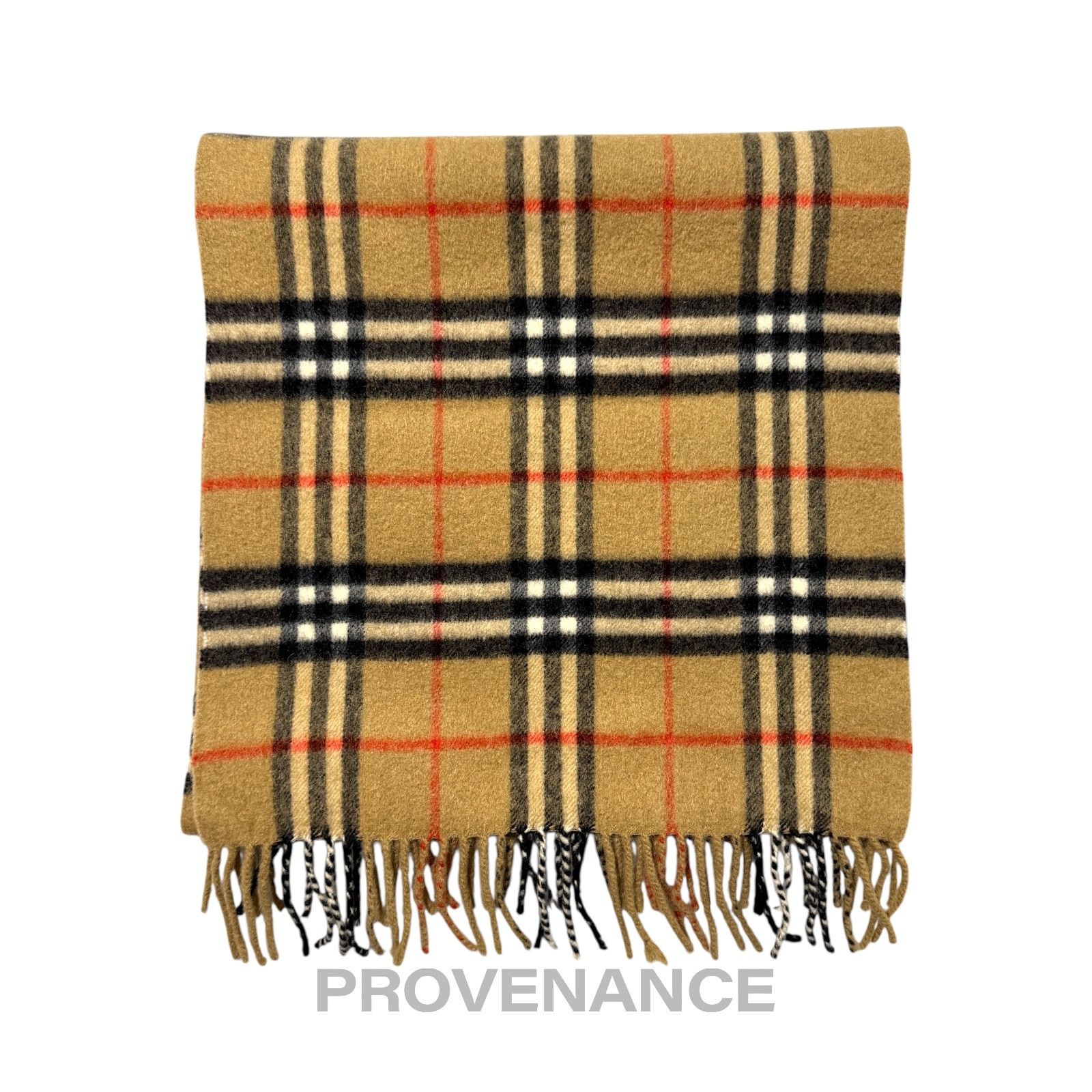Burberry 🔴 Vintage Burberrys Scarf Nova Check 100% PURE CASHMERE Size ONE SIZE - 1 Thumbnail