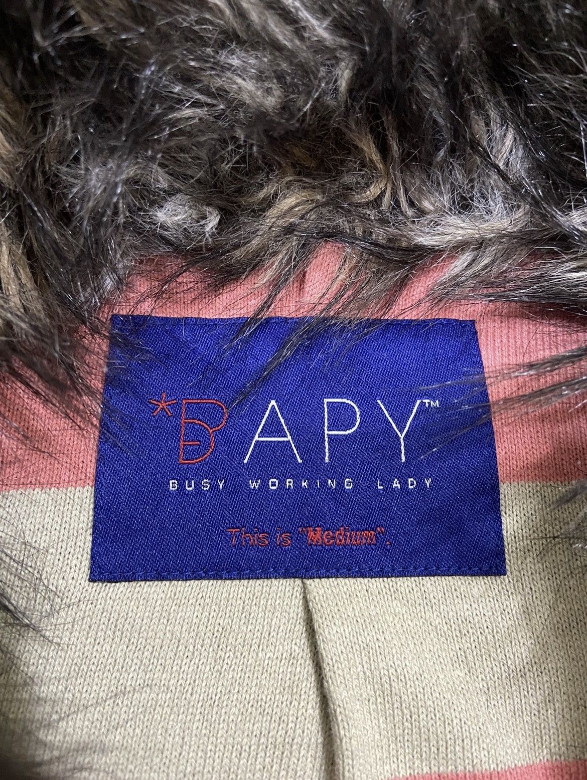 Bape Bathing Ape Bapy Faux Fur Neck Double Pocket Winter Jacket Size M / US 6-8 / IT 42-44 - 6 Thumbnail