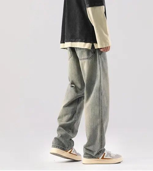 Japanese Brand High street distressed washed jeans Size US 32 / EU 48 - 3 Thumbnail