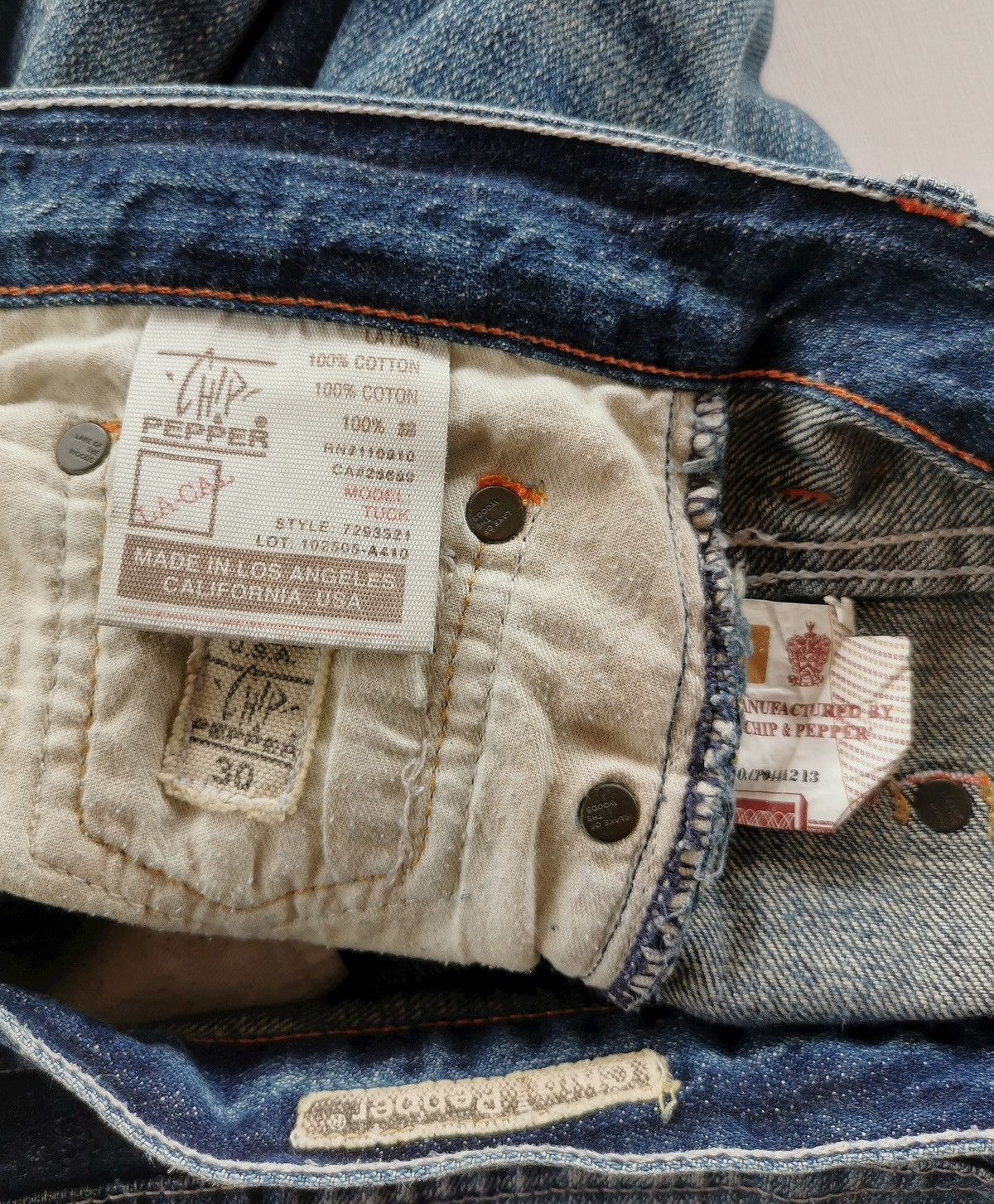 Chip & Pepper Chip Pepper Distressed Flared Twisted Stitch Jeans - 32x31.5 Size US 32 / EU 48 - 9 Thumbnail